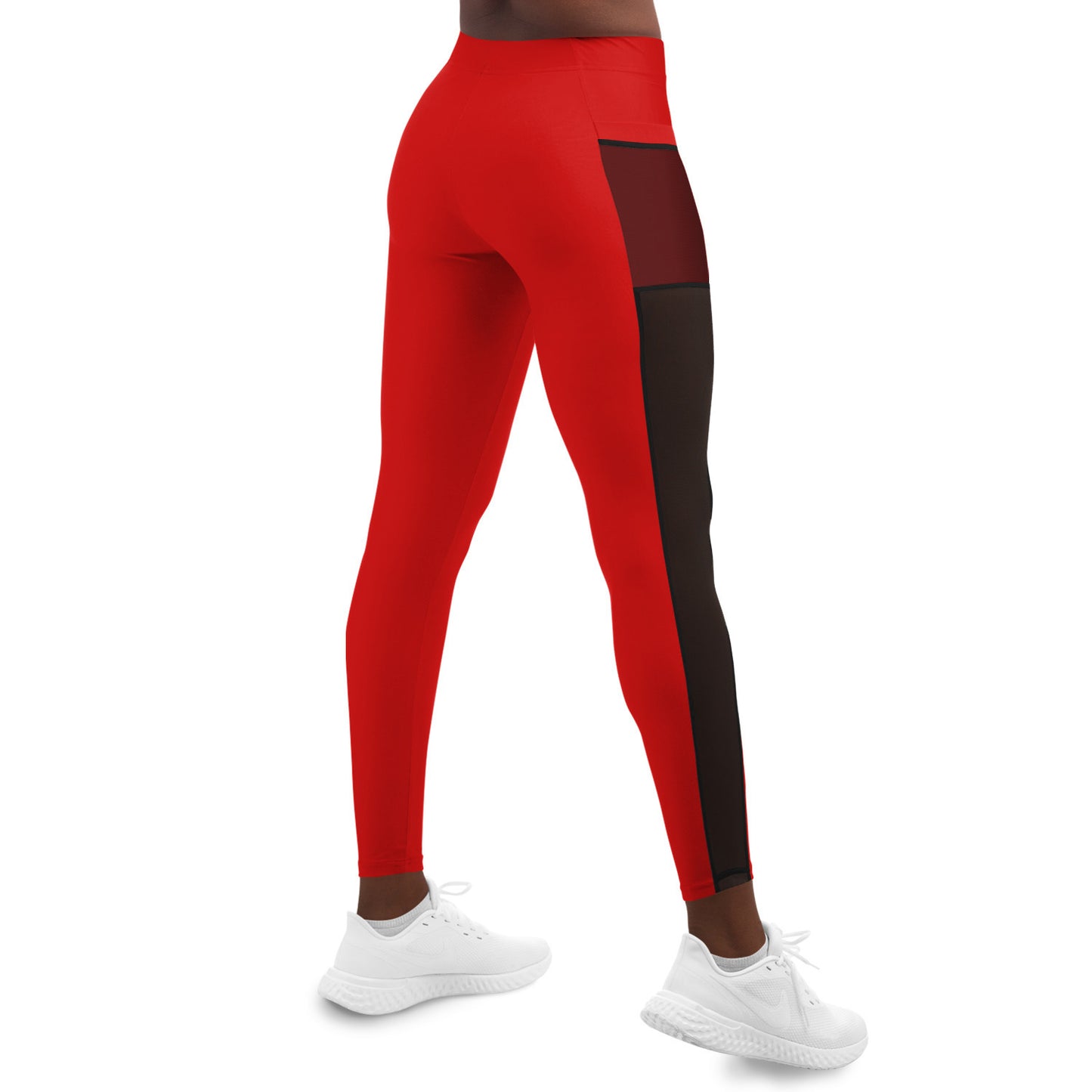 Women's LifeBy Red Mesh Pocket Legging