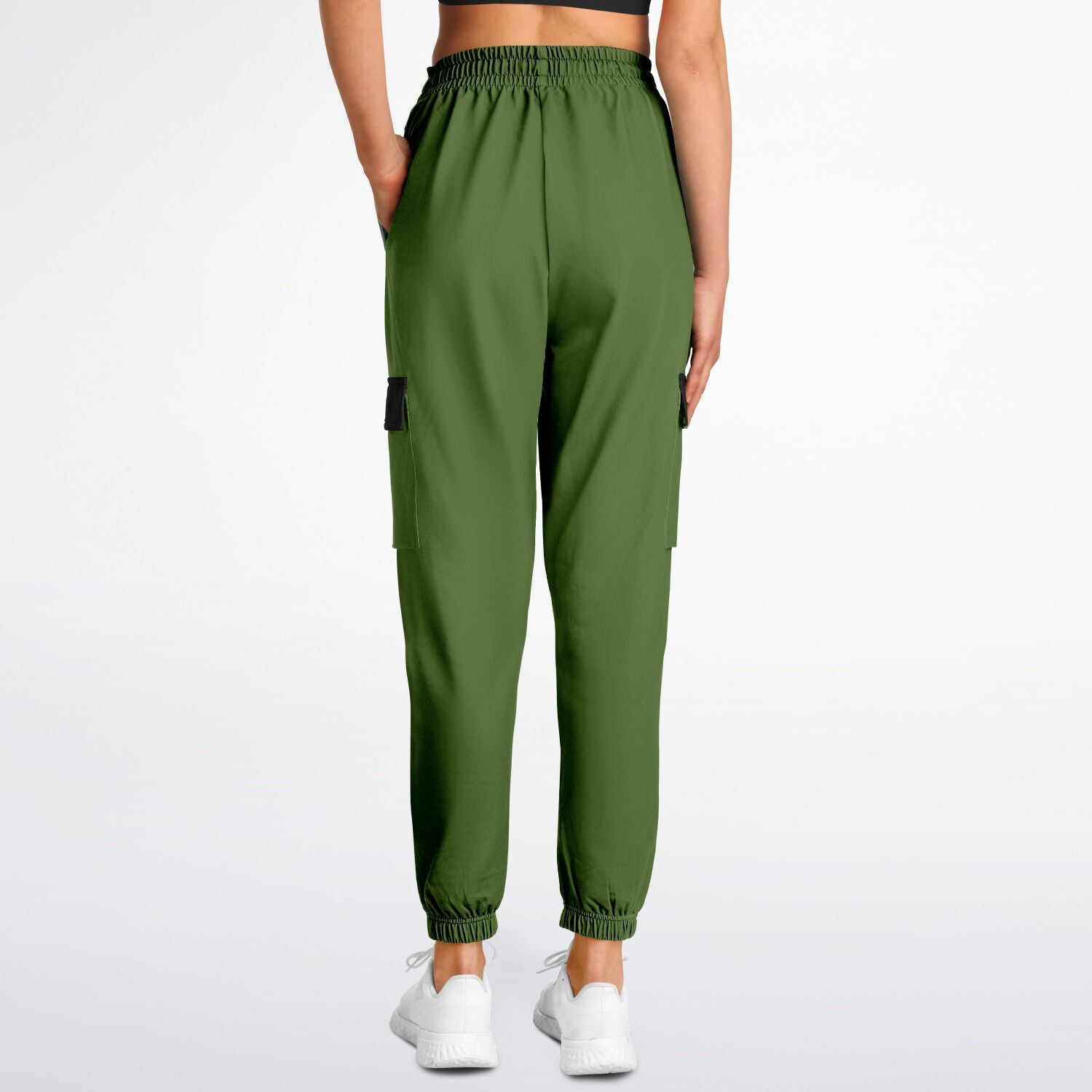 LifeBy Military Green Athletic Cargo Joggers - LifeBy Fitness