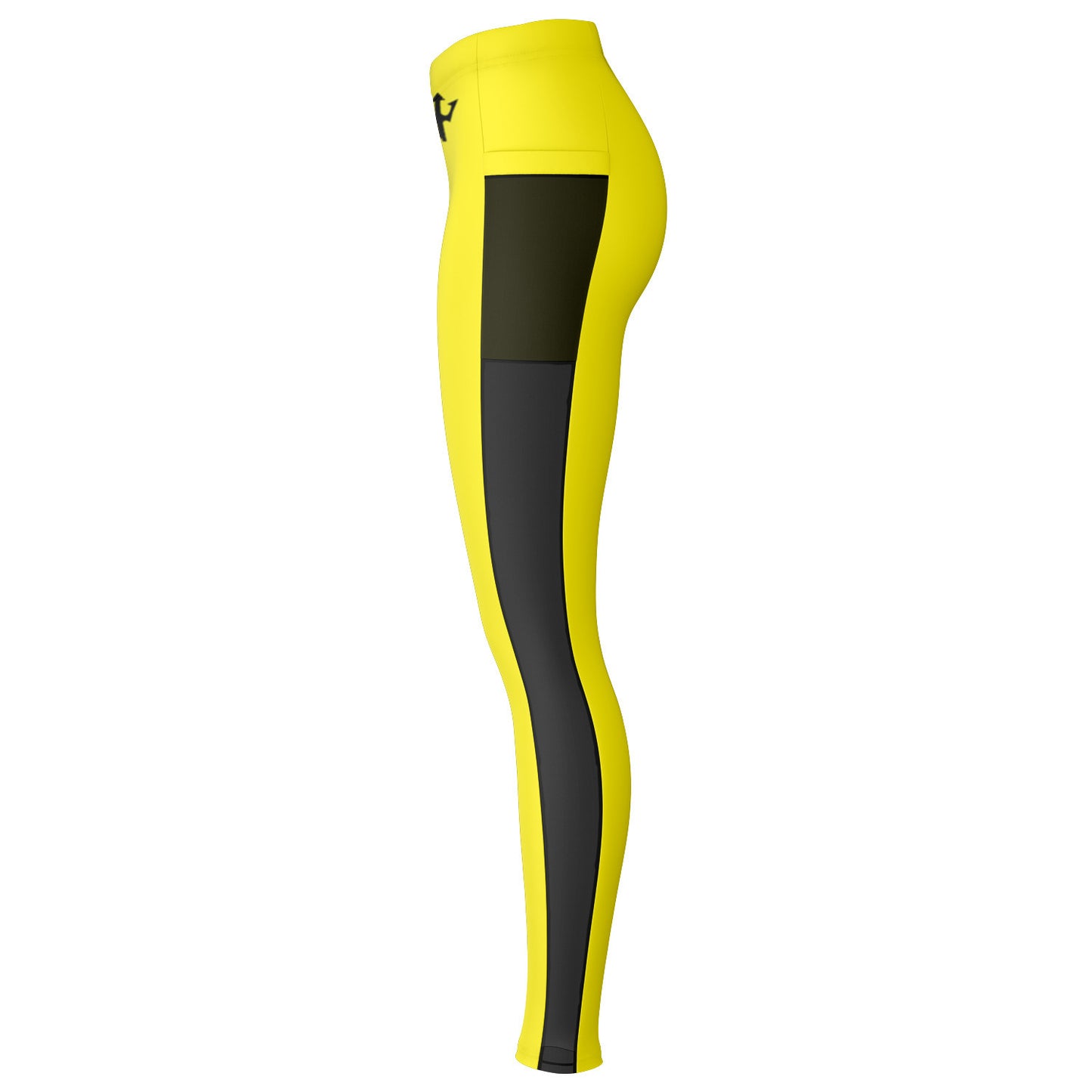 Women's LifeBy Yellow Mesh Pocket Legging