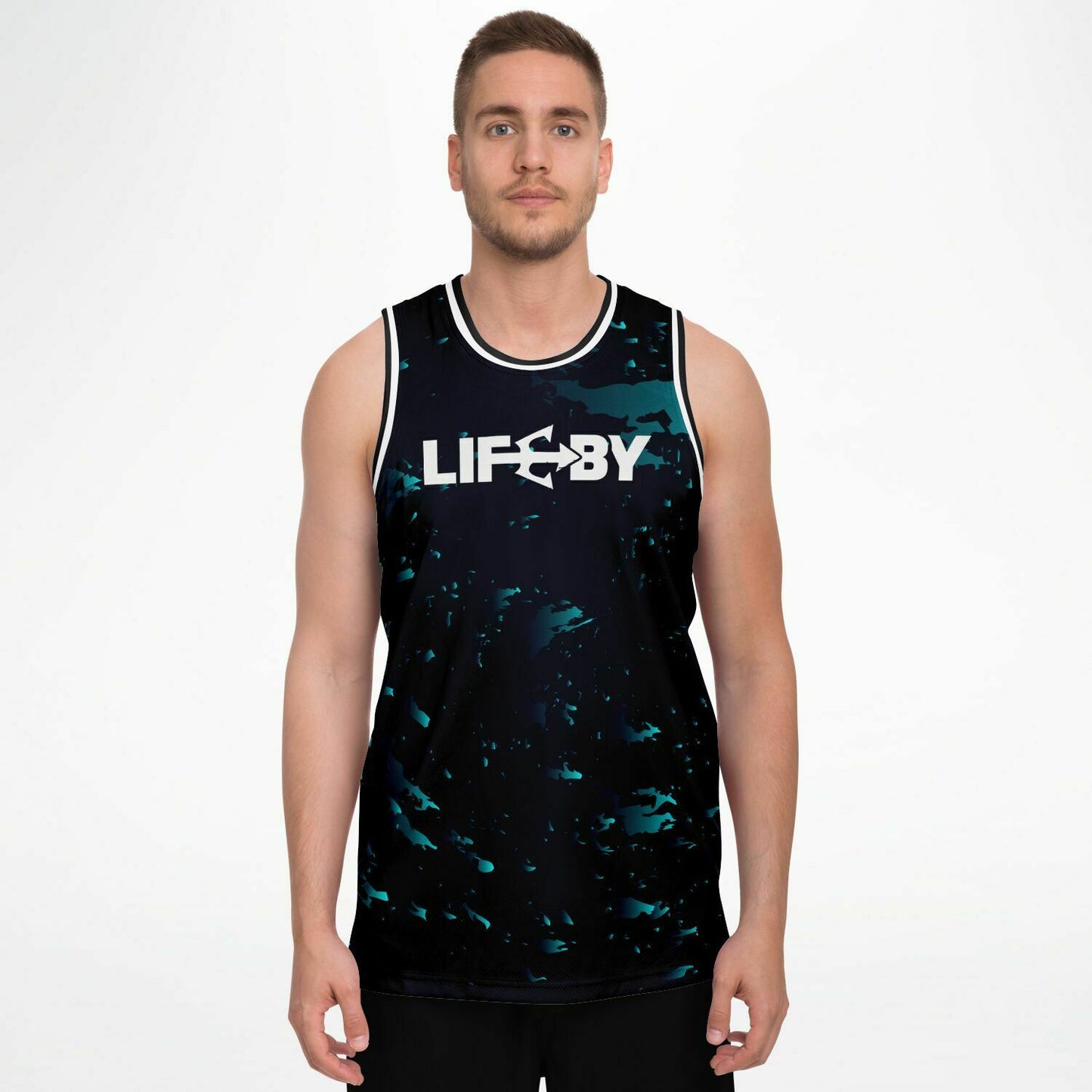 LifeBy Dark Blue Basketball Jersey