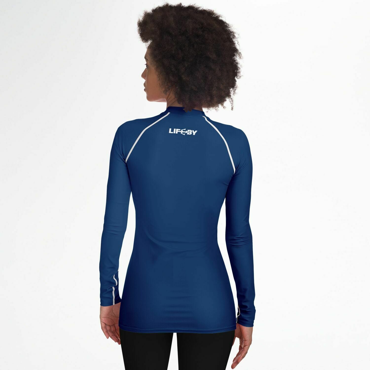 Women's LifeBy Navy Blue Rashguard - LifeBy Fitness