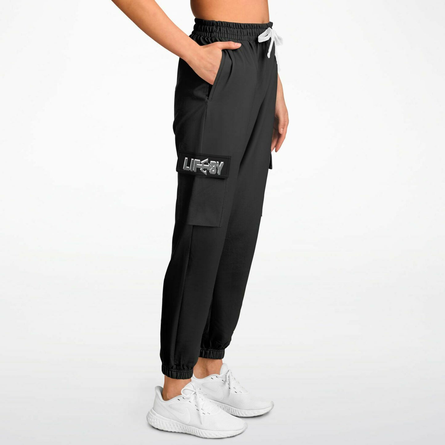 LifeBy Grey Athletic Cargo Joggers - LifeBy Fitness