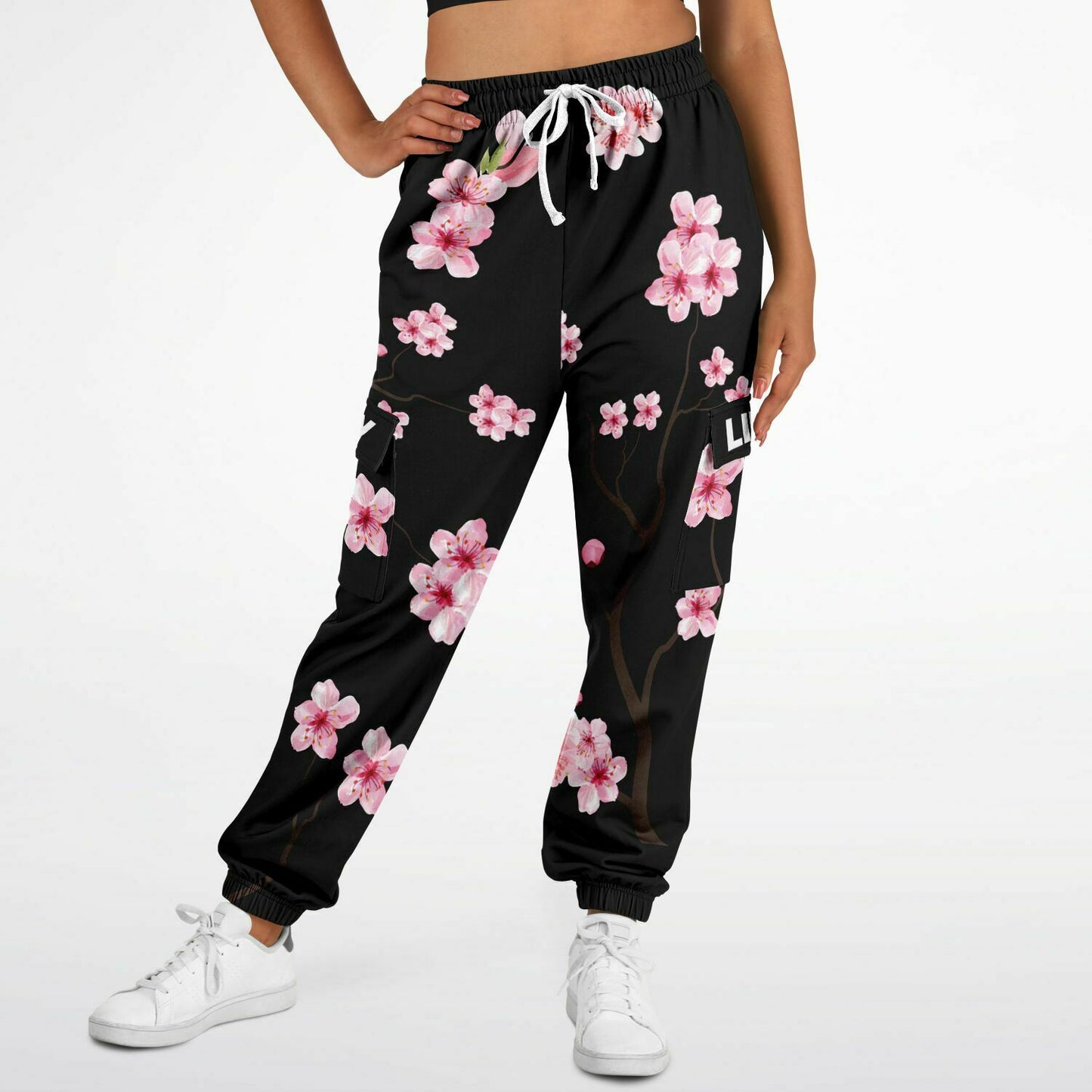 LifeBy Cherry Blossom Athletic Cargo Joggers - LifeBy Fitness