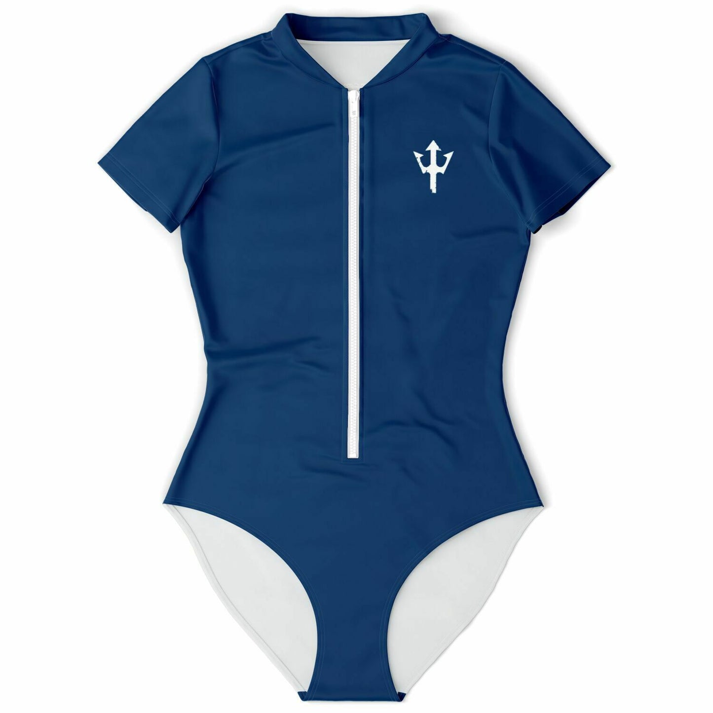 Women's LifeBy Navy Blue Short Sleeve Bodysuit - LifeBy Fitness