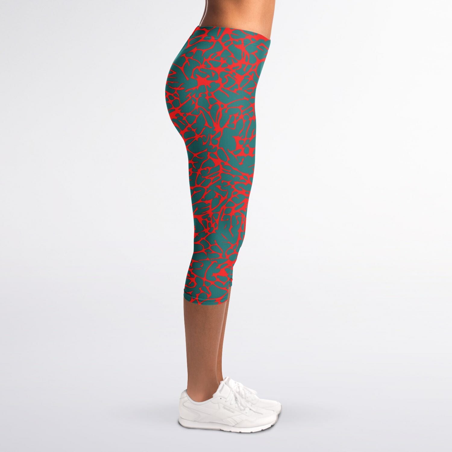 Women's LifeBy Red Lava Capri Leggings - LifeBy Fitness