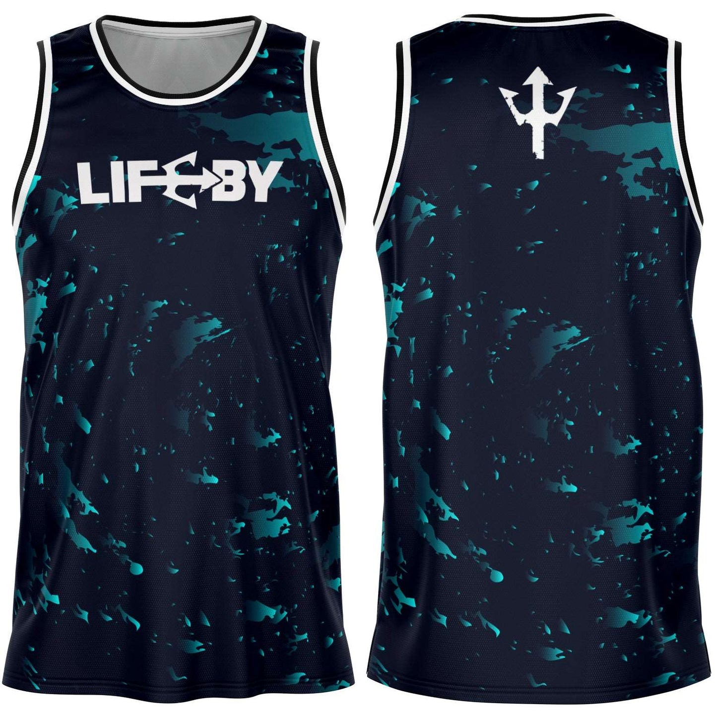 LifeBy Dark Blue Basketball Jersey