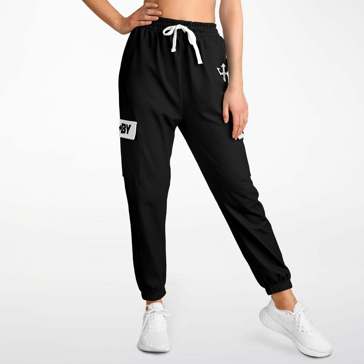 LifeBy Black Athletic Cargo Joggers - LifeBy Fitness