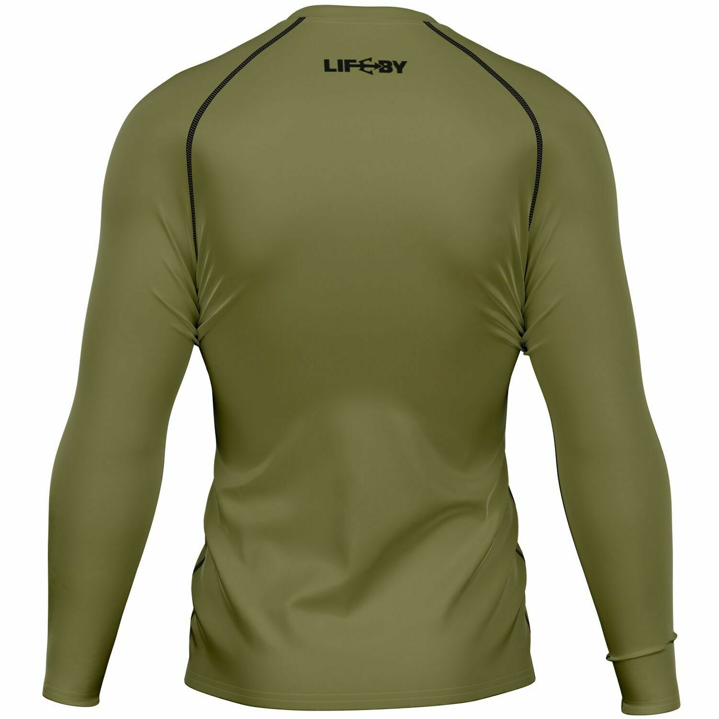 Men's LifeBy Khaki Rashguard - LifeBy Fitness