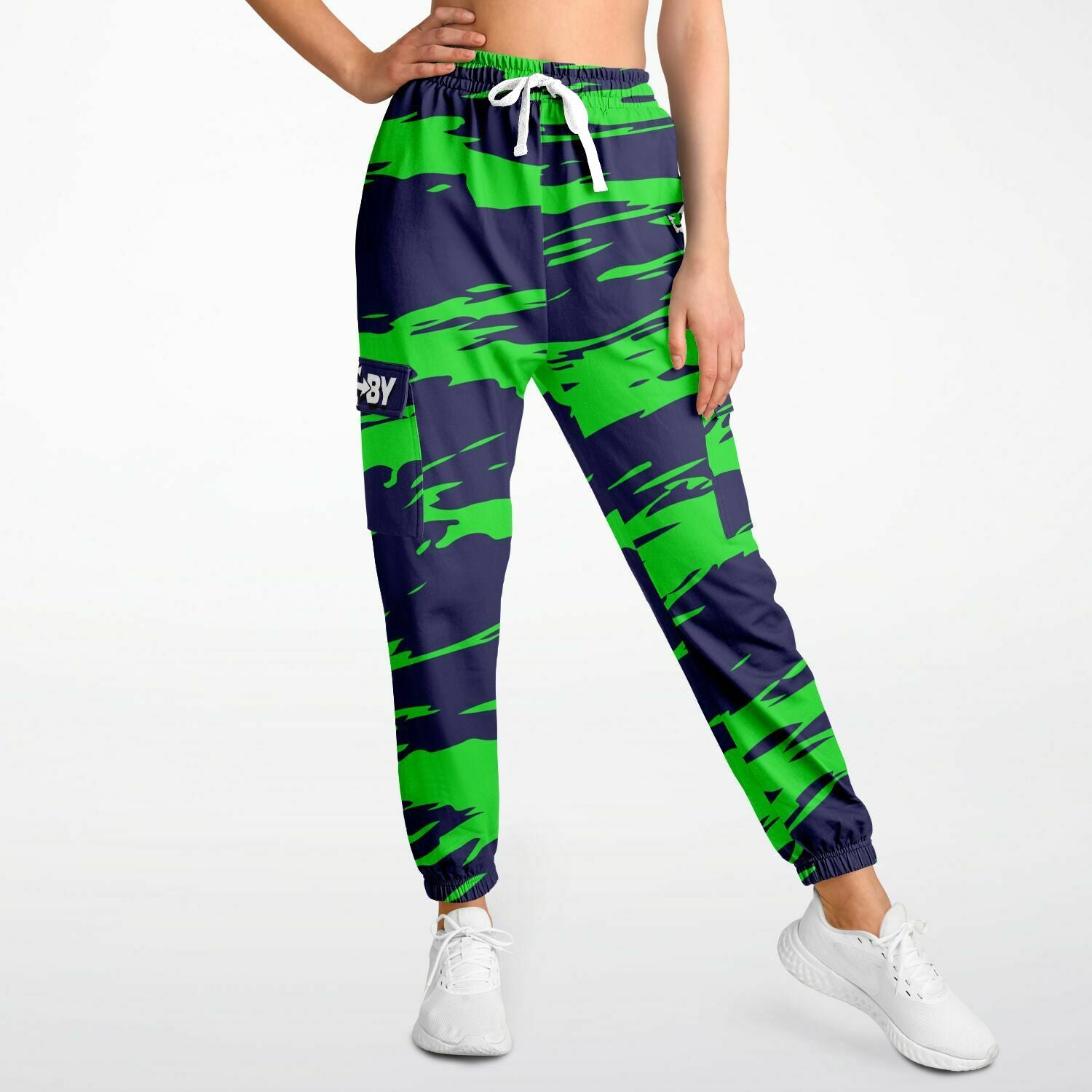 LifeBy Blue-Green Athletic Cargo Joggers - LifeBy Fitness