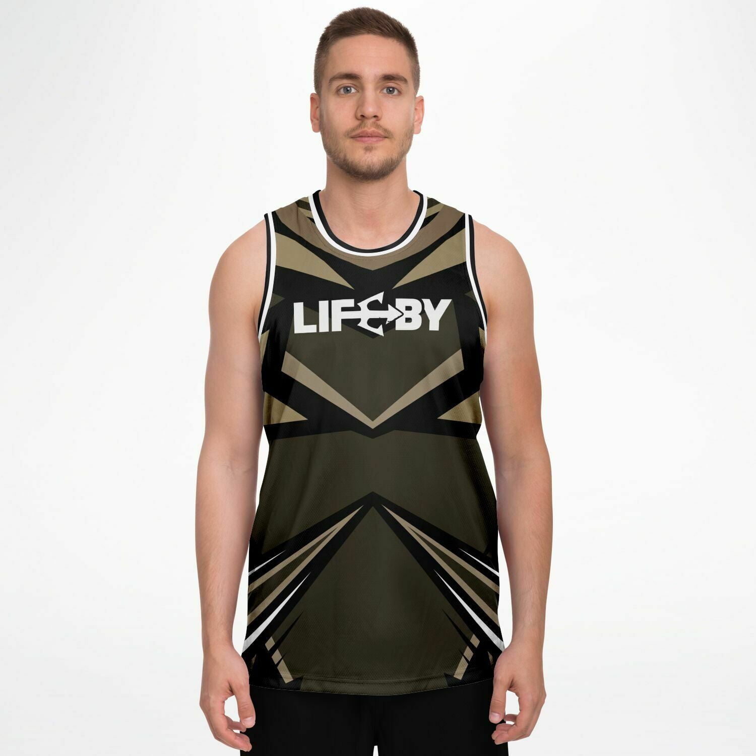 LifeBy Brown Basketball Jersey - LifeBy Fitness