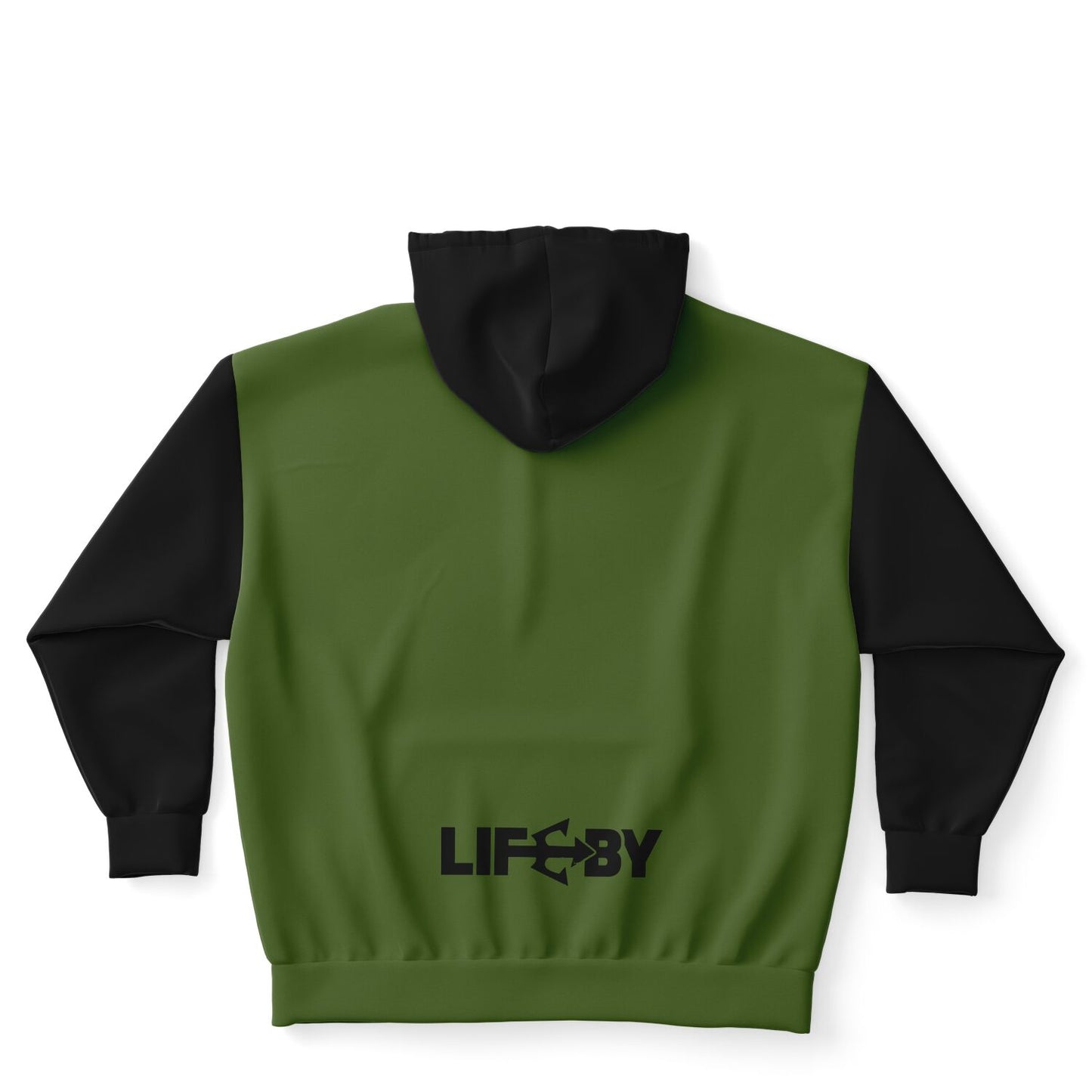 LifeBy Military Green Athletic Plus-size Ziphoodie - LifeBy Fitness