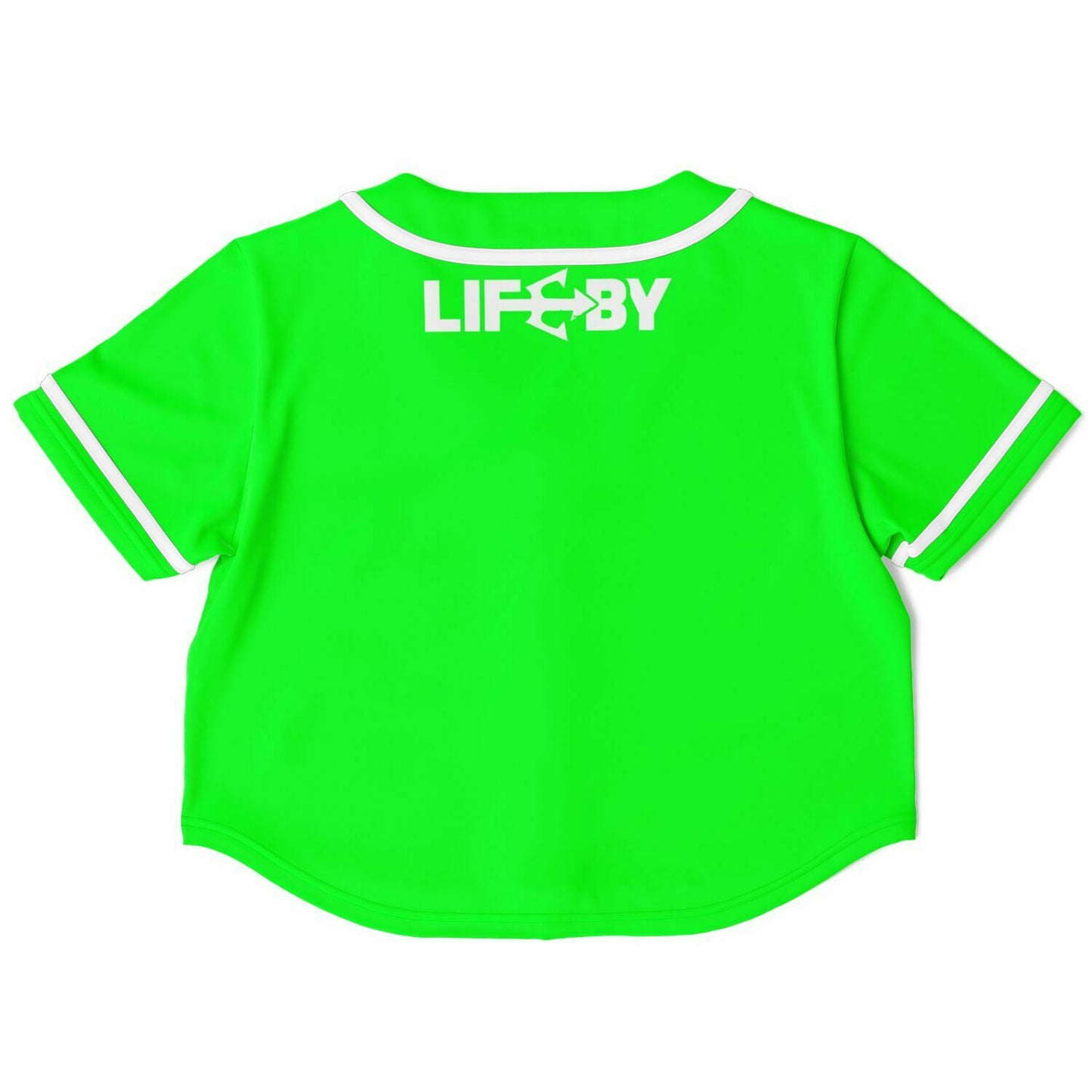 Women's LifeBy Viper Green Cropped Baseball Jersey - LifeBy Fitness