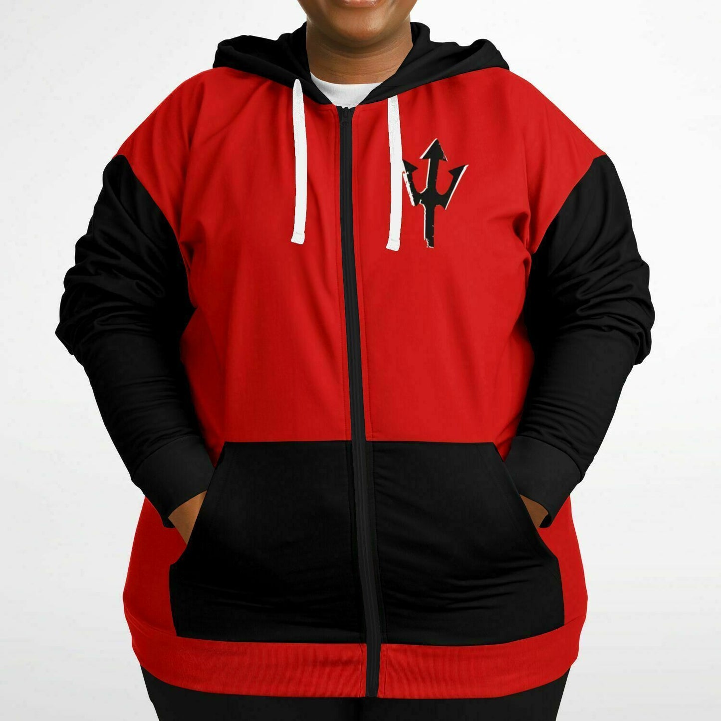 LifeBy Red Athletic Plus-size Ziphoodie - LifeBy Fitness