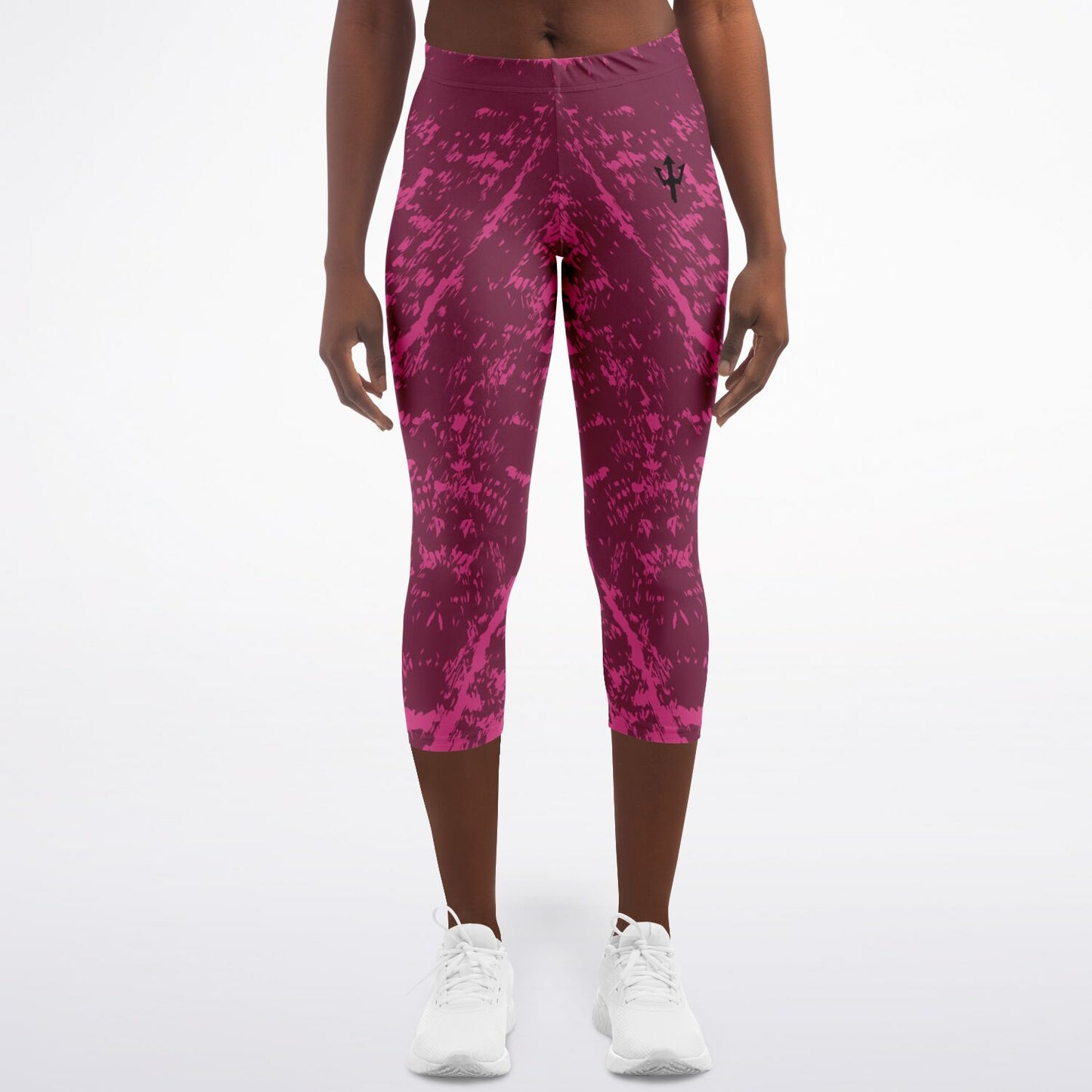 Women's LifeBy Pink Swirl Capri Leggings - LifeBy Fitness