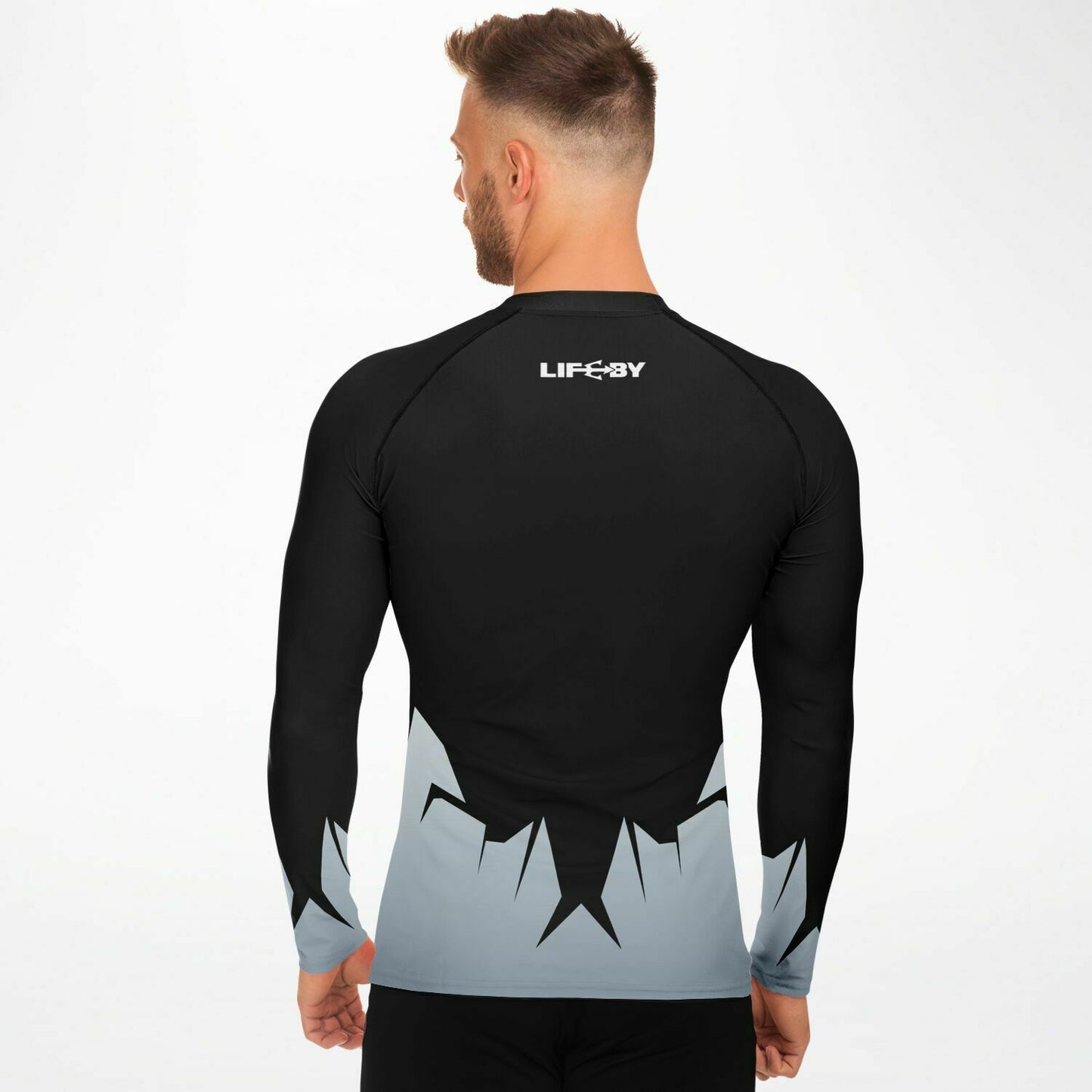 Men's LifeBy Broken Black Rashguard - LifeBy Fitness