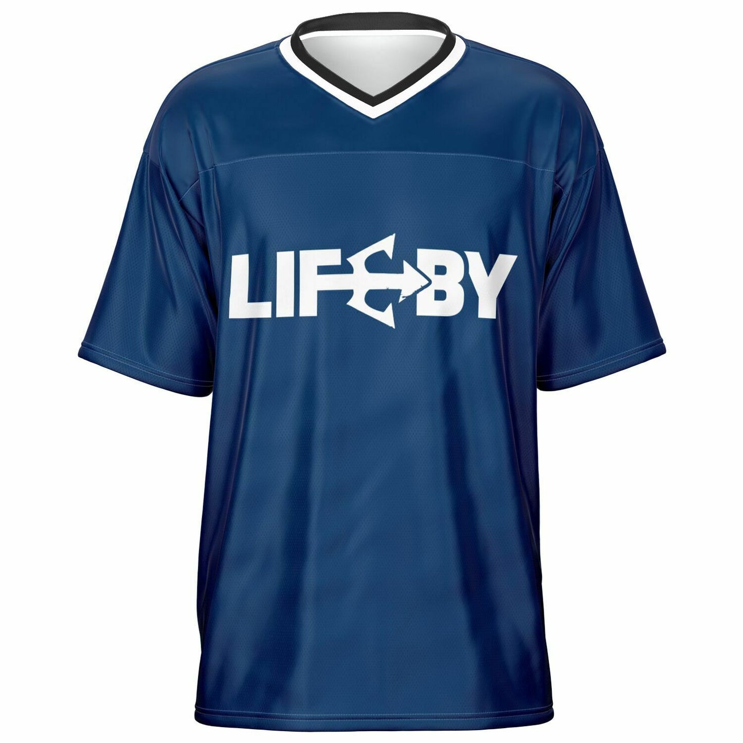 LifeBy Navy Blue Design Sports Jersey - LifeBy Fitness