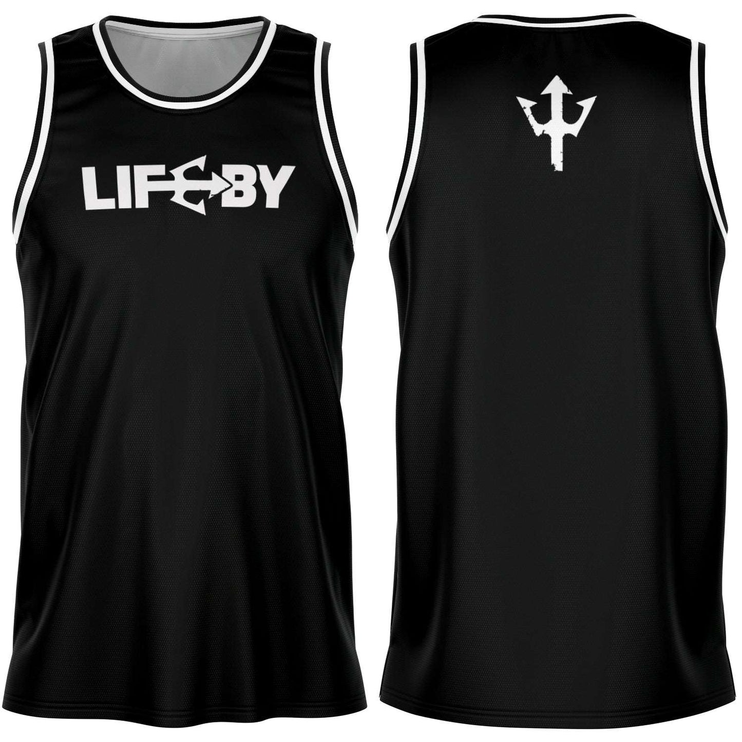 LifeBy Black Basketball Jersey - LifeBy Fitness