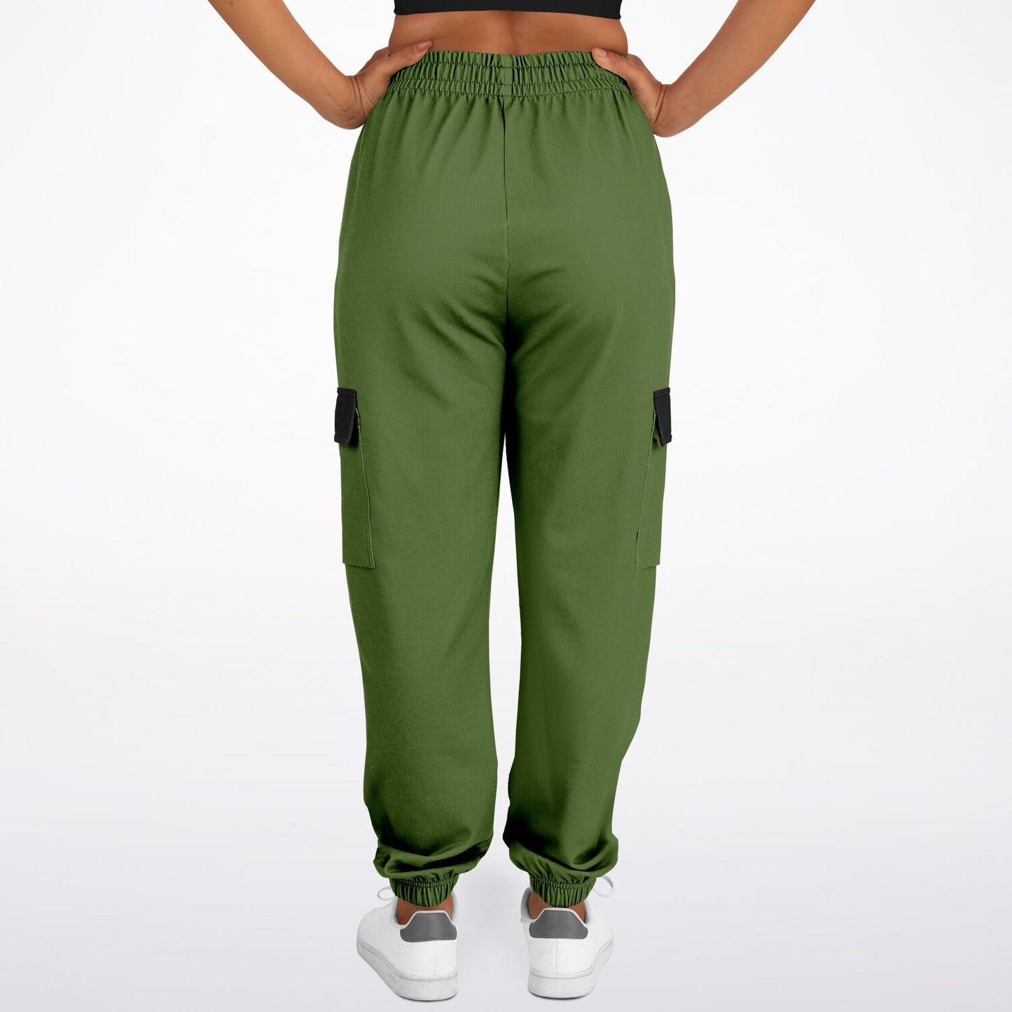 LifeBy Military Green Athletic Cargo Joggers - LifeBy Fitness