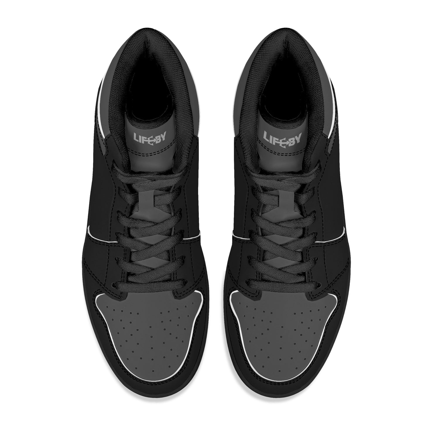 Men's LifeBy Black High Top Sneakers - LifeBy Fitness