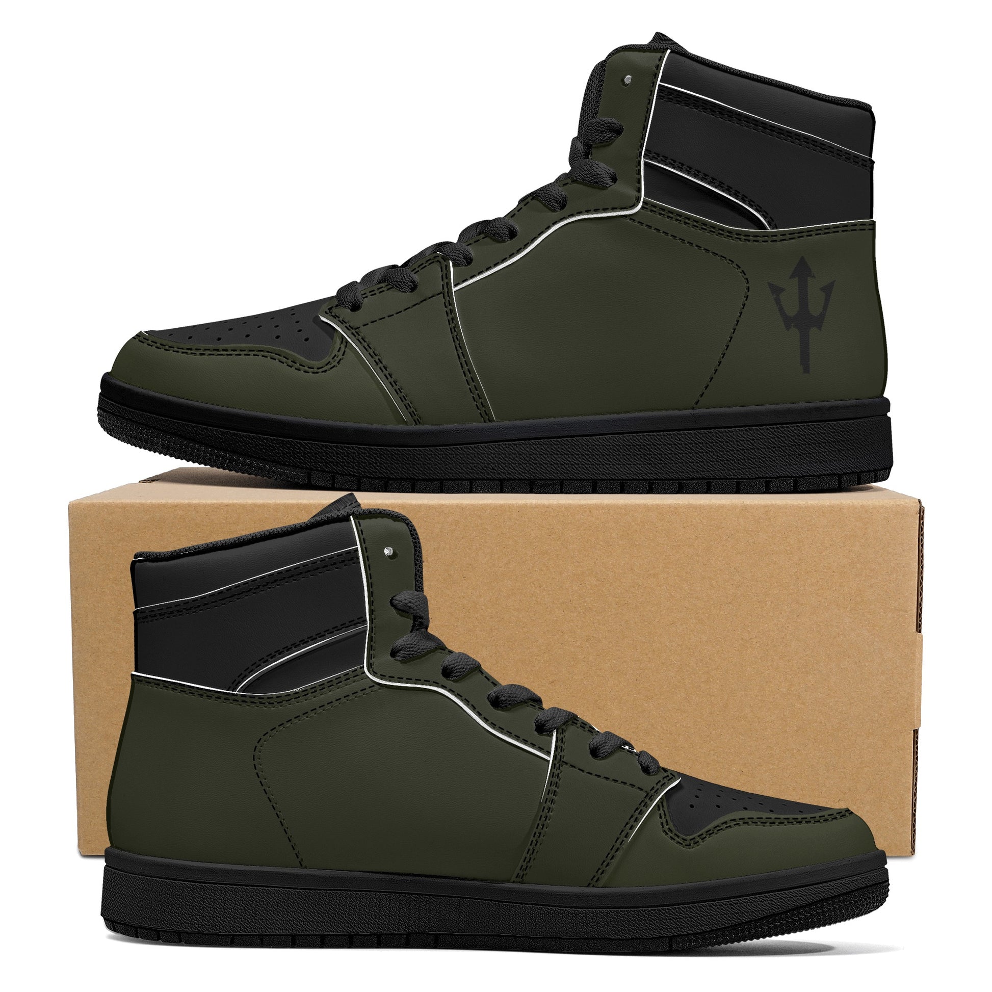 Women's LifeBy Military Green High Top Sneakers - LifeBy Fitness