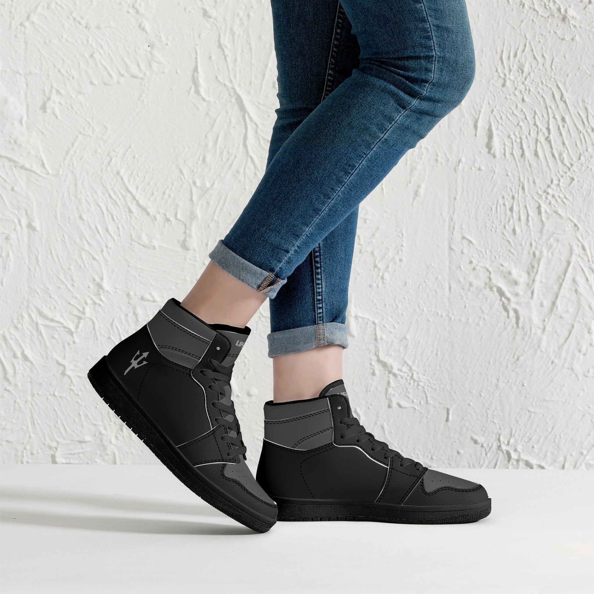 Women's LifeBy Black High Top Sneakers - LifeBy Fitness