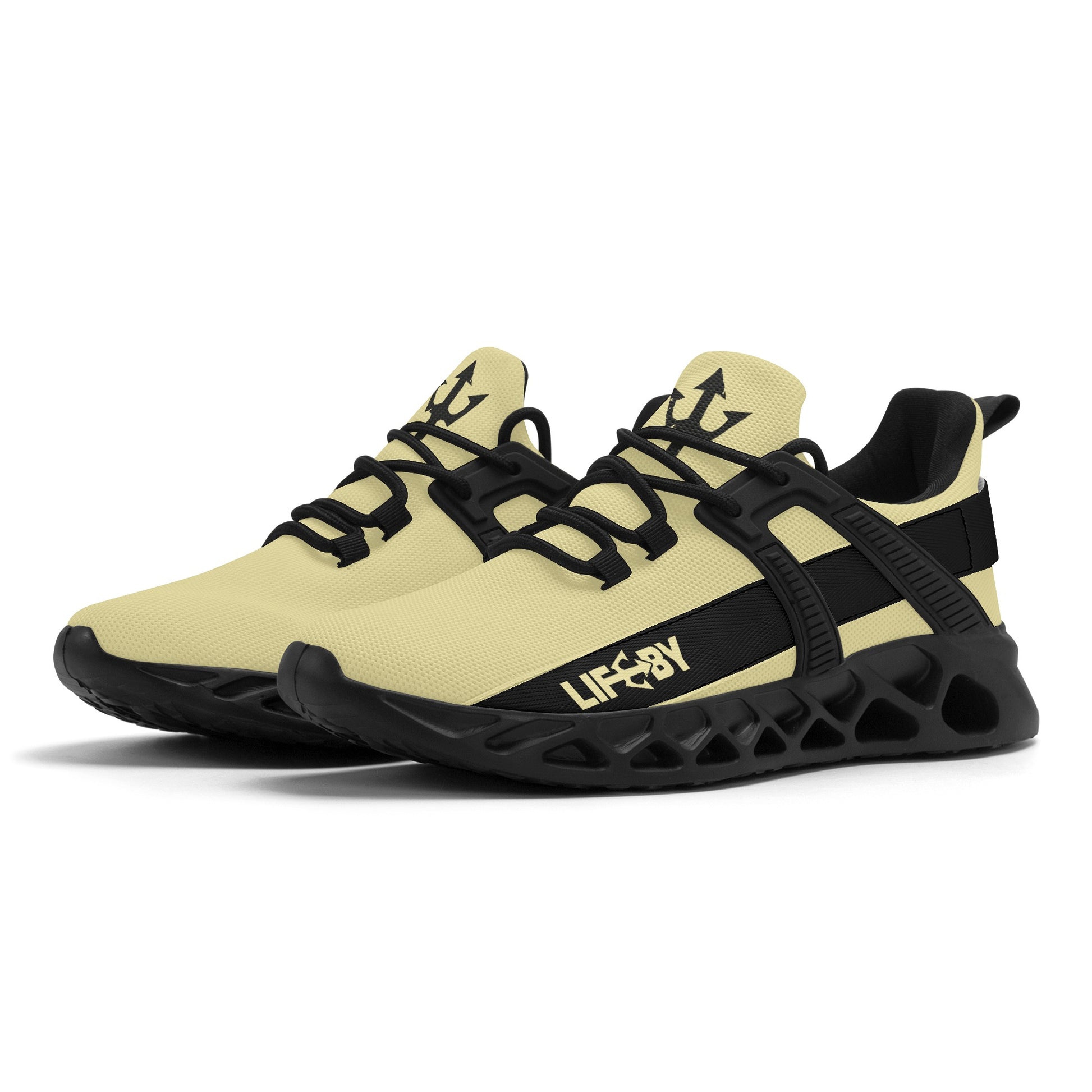 Women's LifeBy Mustard Elastic Sneakers - LifeBy Fitness