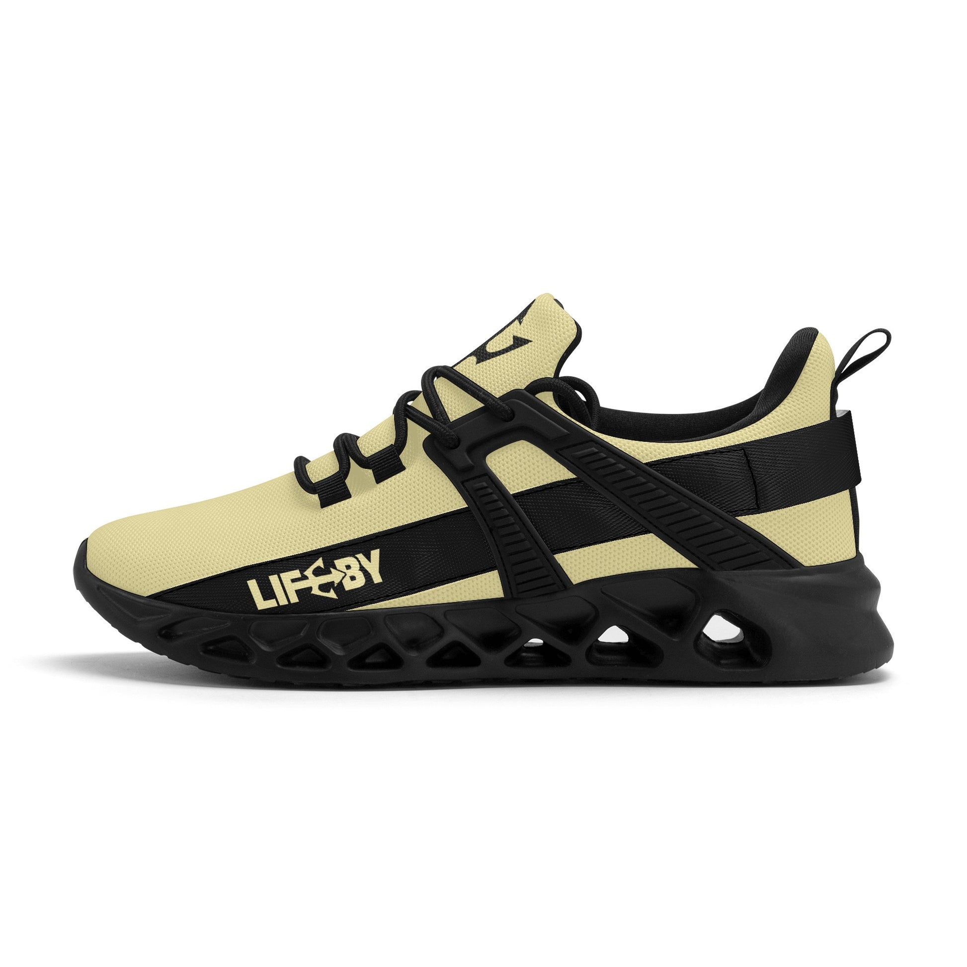 Women's LifeBy Mustard Elastic Sneakers - LifeBy Fitness