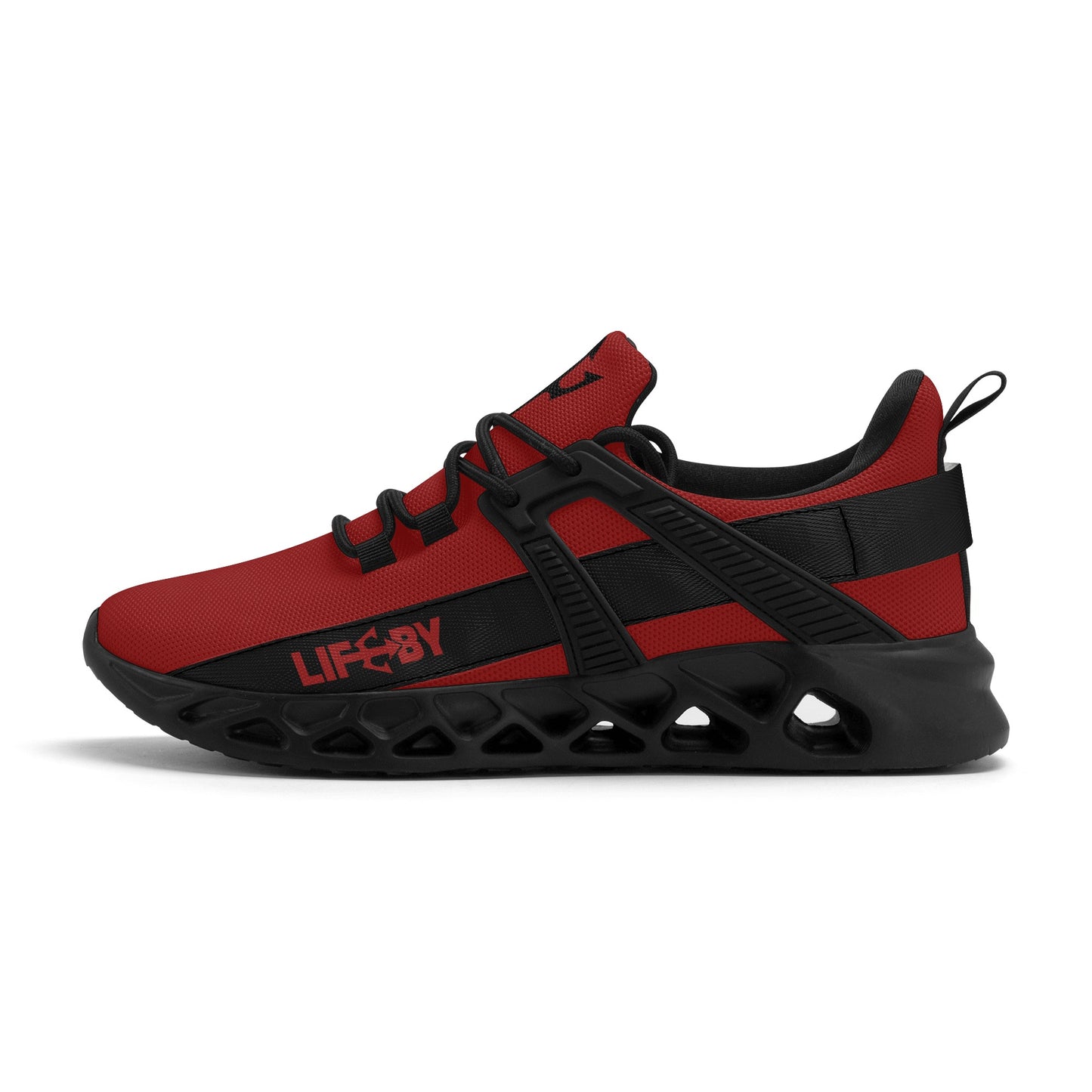 Men's LifeBy Red Elastic Sneakers - LifeBy Fitness