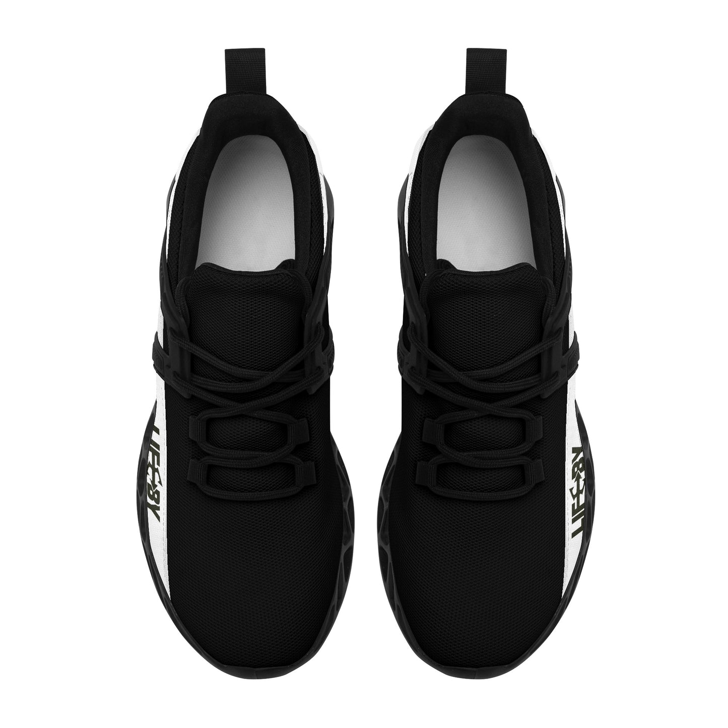 Men's LifeBy Black Elastic Sneakers - LifeBy Fitness