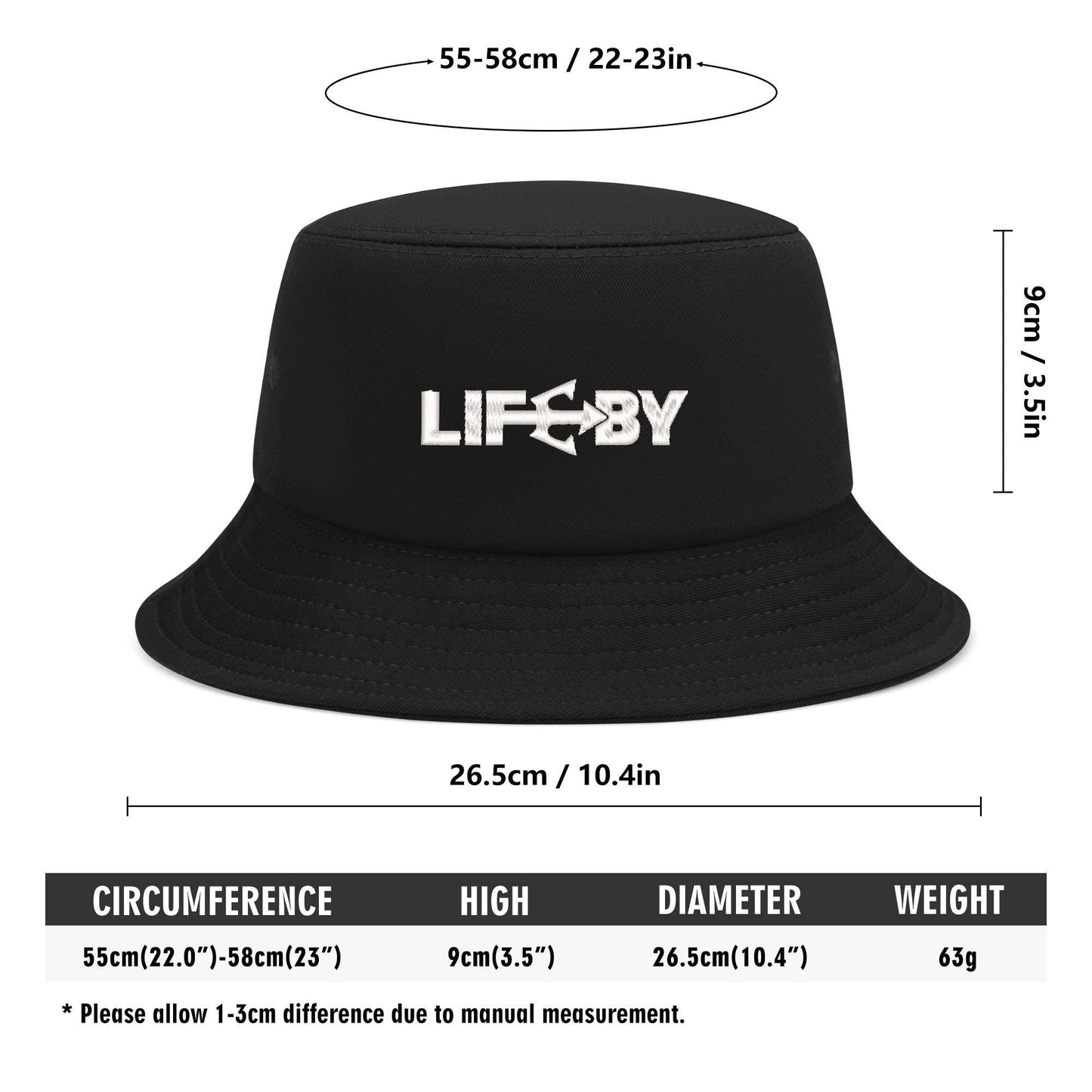 Embroidered LifeBy Bucket Hat - LifeBy Fitness