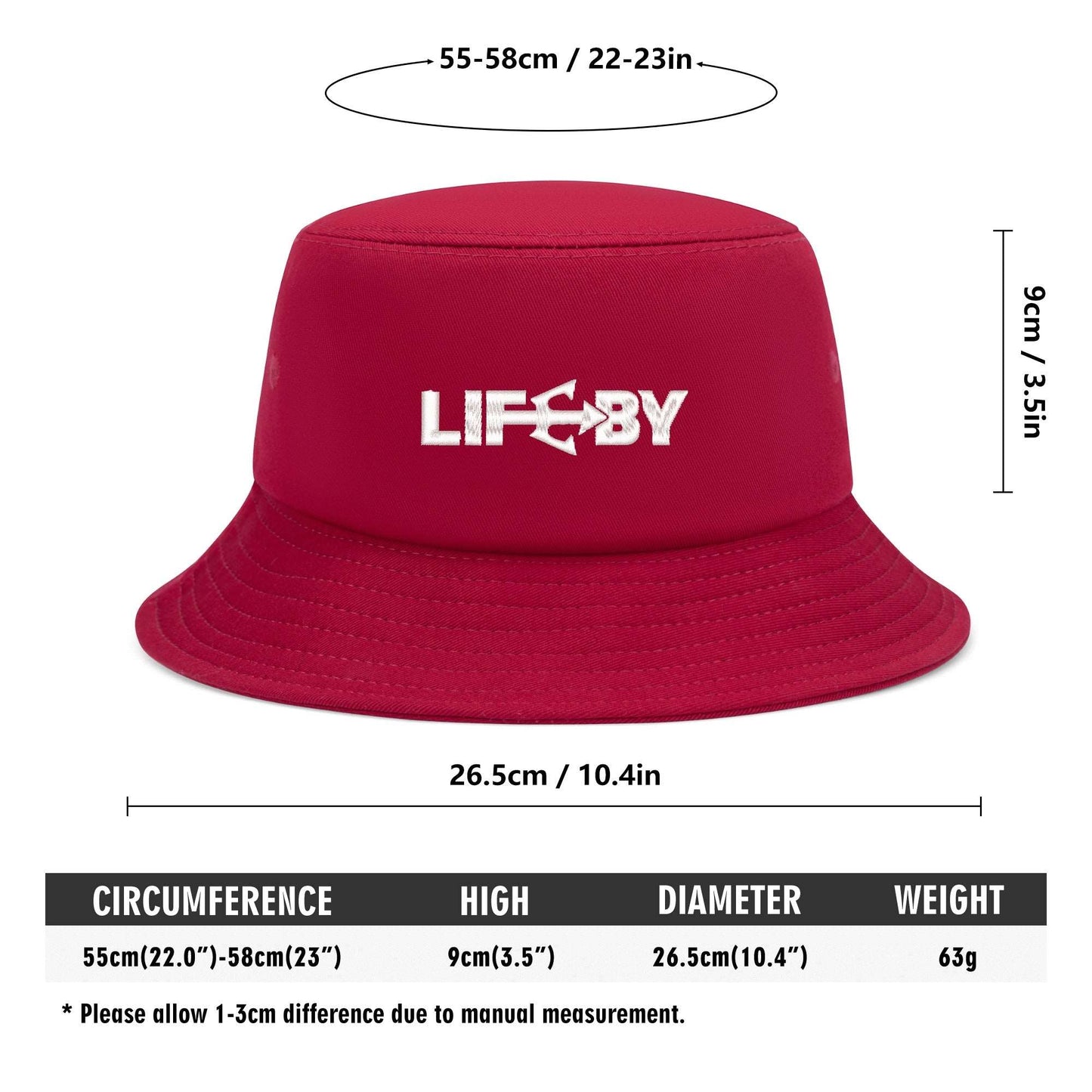 Embroidered LifeBy Bucket Hat - LifeBy Fitness