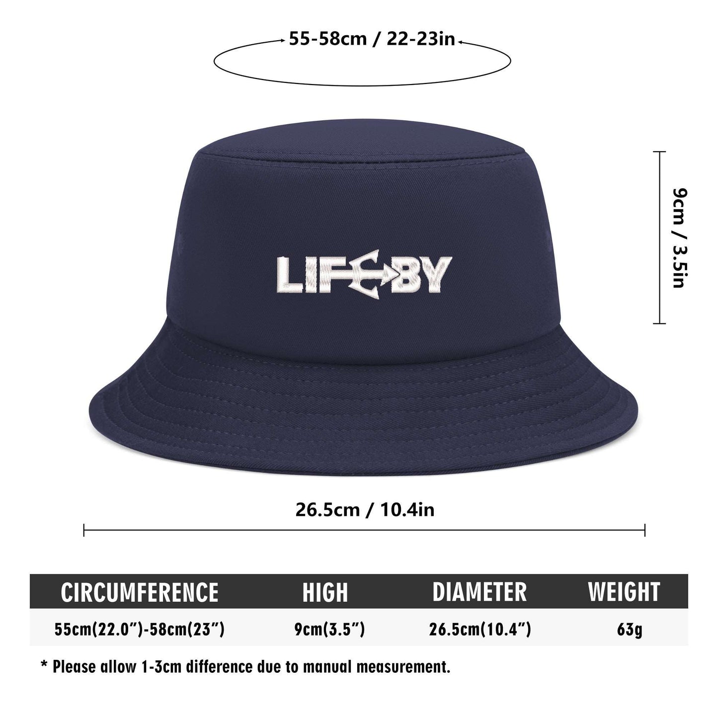 Embroidered LifeBy Bucket Hat - LifeBy Fitness