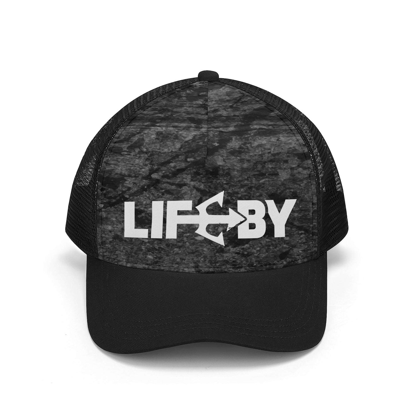 Black Camo LifeBy Mesh Baseball Cap - LifeBy Fitness