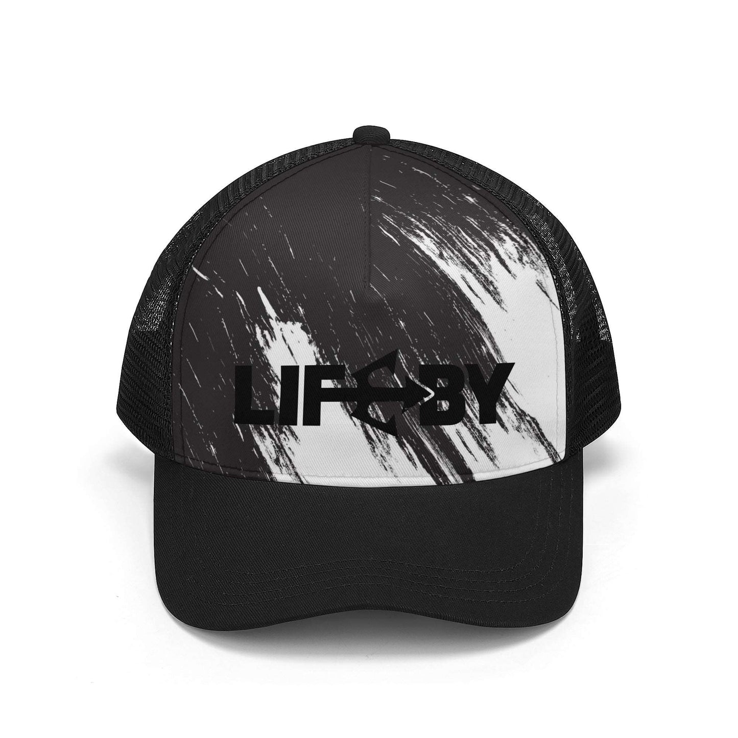 Black&White LifeBy Mesh Baseball Cap - LifeBy Fitness