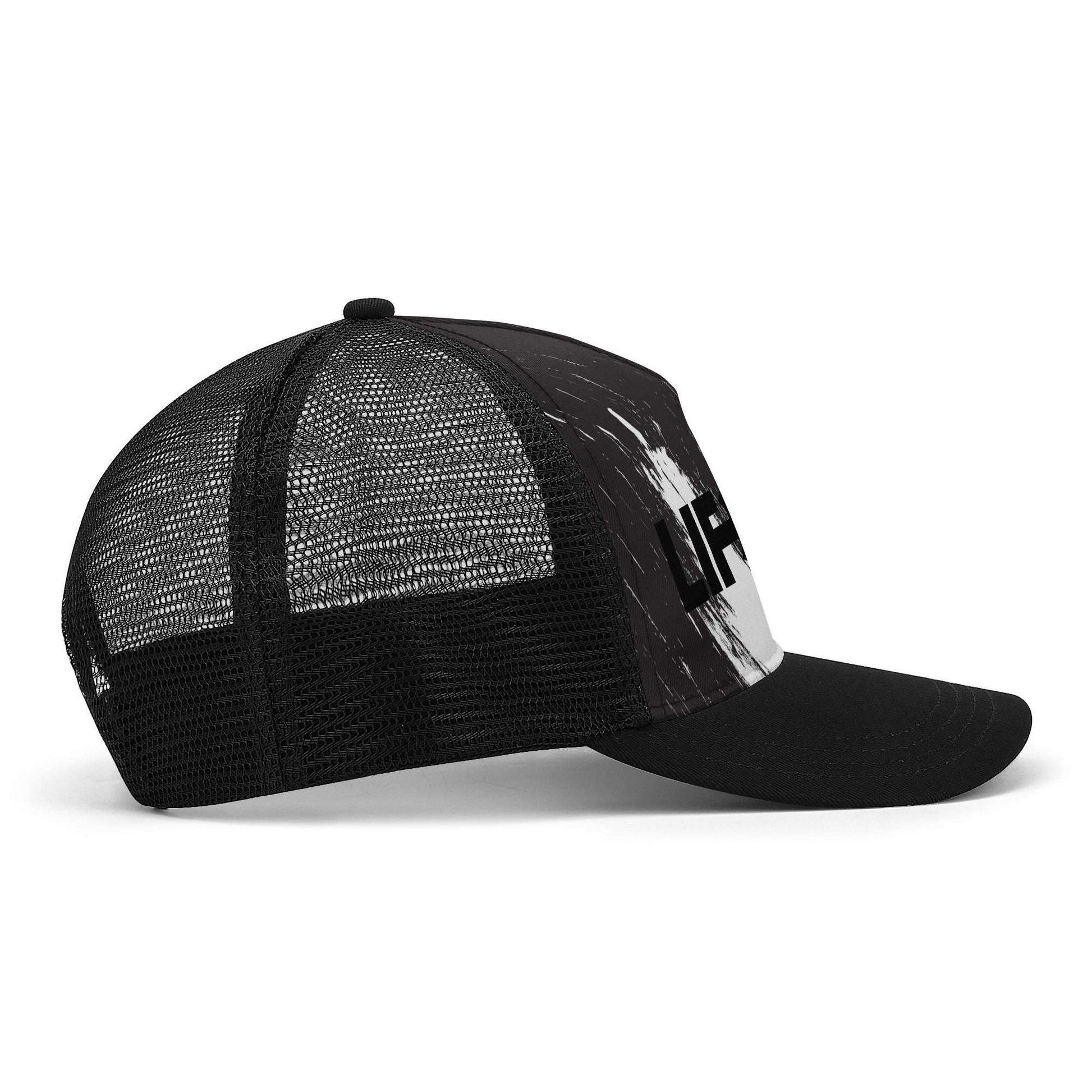 Black&White LifeBy Mesh Baseball Cap - LifeBy Fitness