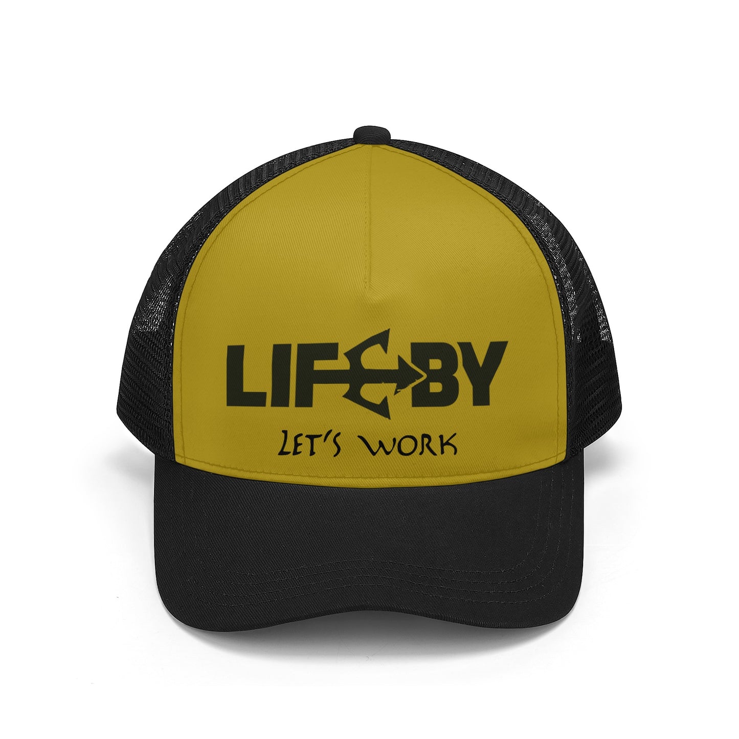 Mustard LifeBy Mesh Baseball Cap - LifeBy Fitness