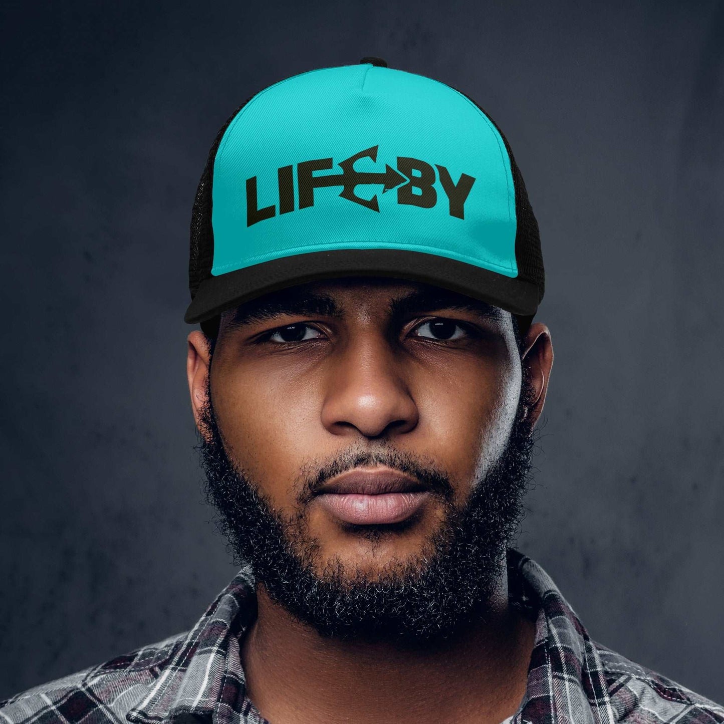 Aqua LifeBy Mesh Baseball Cap - LifeBy Fitness