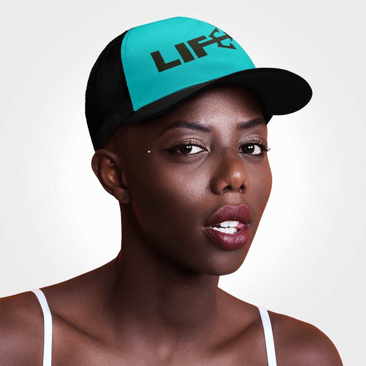 Aqua LifeBy Mesh Baseball Cap - LifeBy Fitness