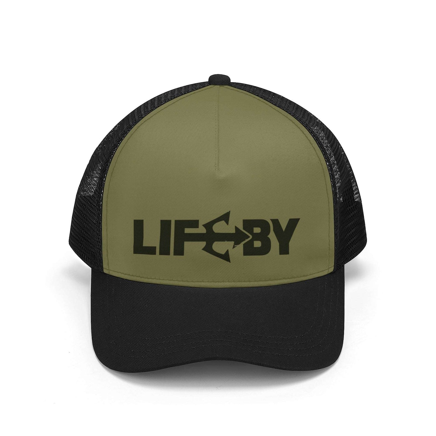 Khaki LifeBy Mesh Baseball Cap - LifeBy Fitness