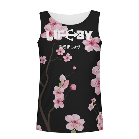 Men's Cherry Blossom Tank Top - LifeBy Fitness