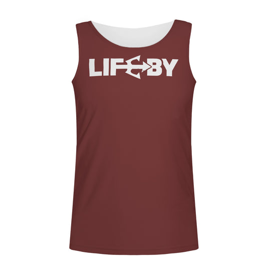 Men's LifeBy Burgandy Tank Top - LifeBy Fitness