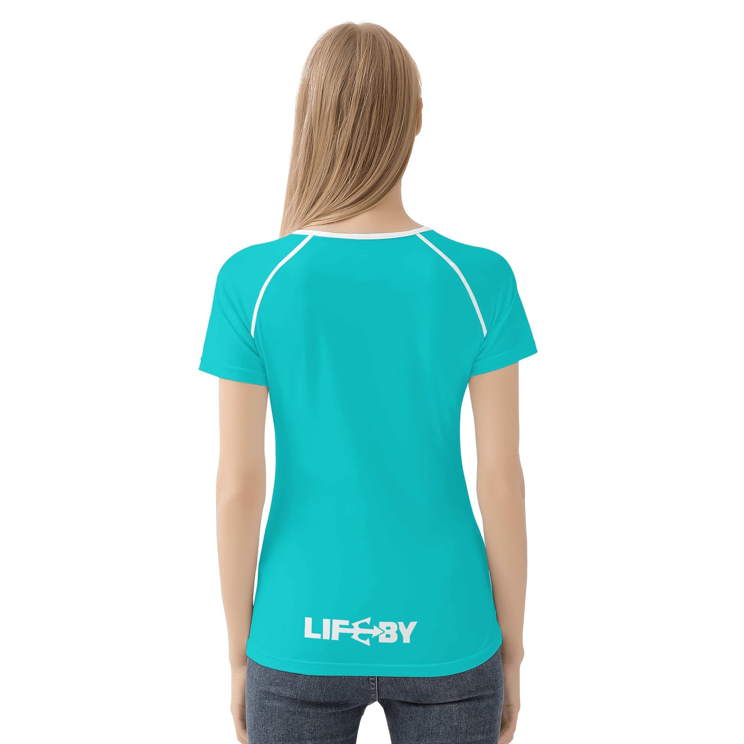 Women's LifeBy Aqua T-shirt - LifeBy Fitness