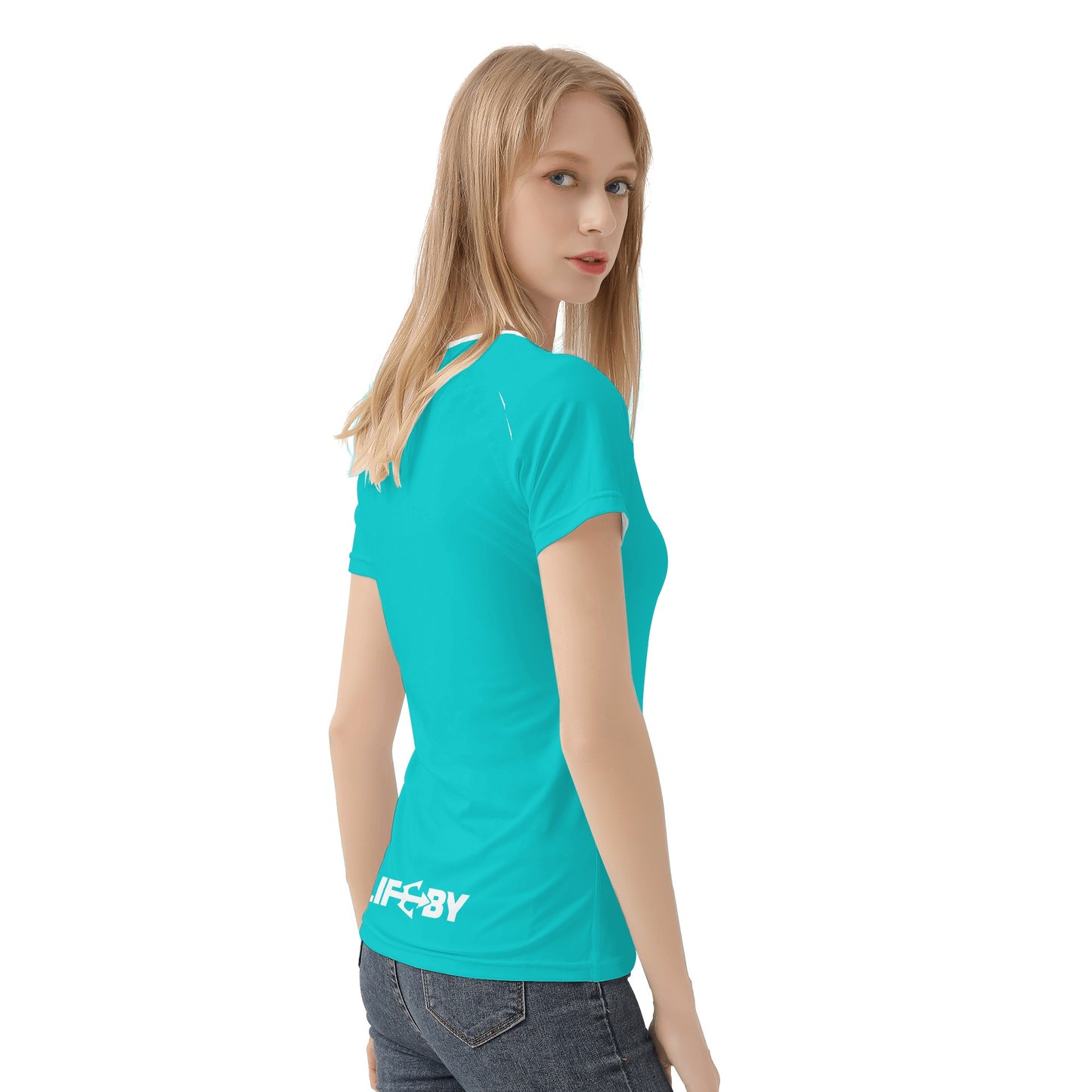 Women's LifeBy Aqua T-shirt - LifeBy Fitness