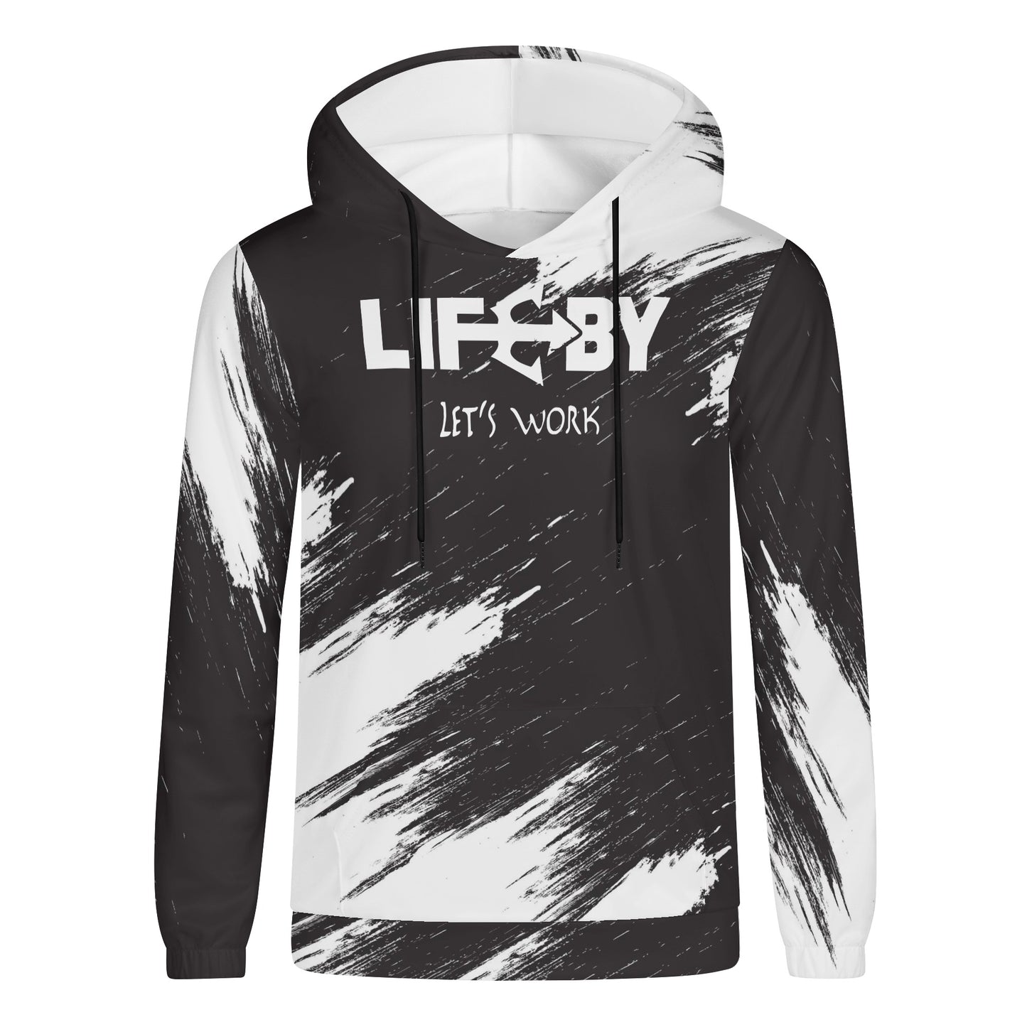 Men's Lightweight LifeBy Black Washed Hoodie - LifeBy Fitness