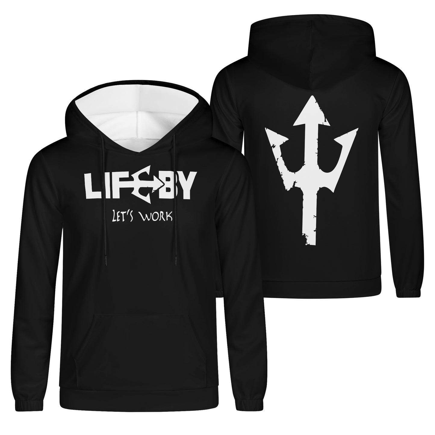 Men's Lightweight LifeBy Black Hoodie - LifeBy Fitness