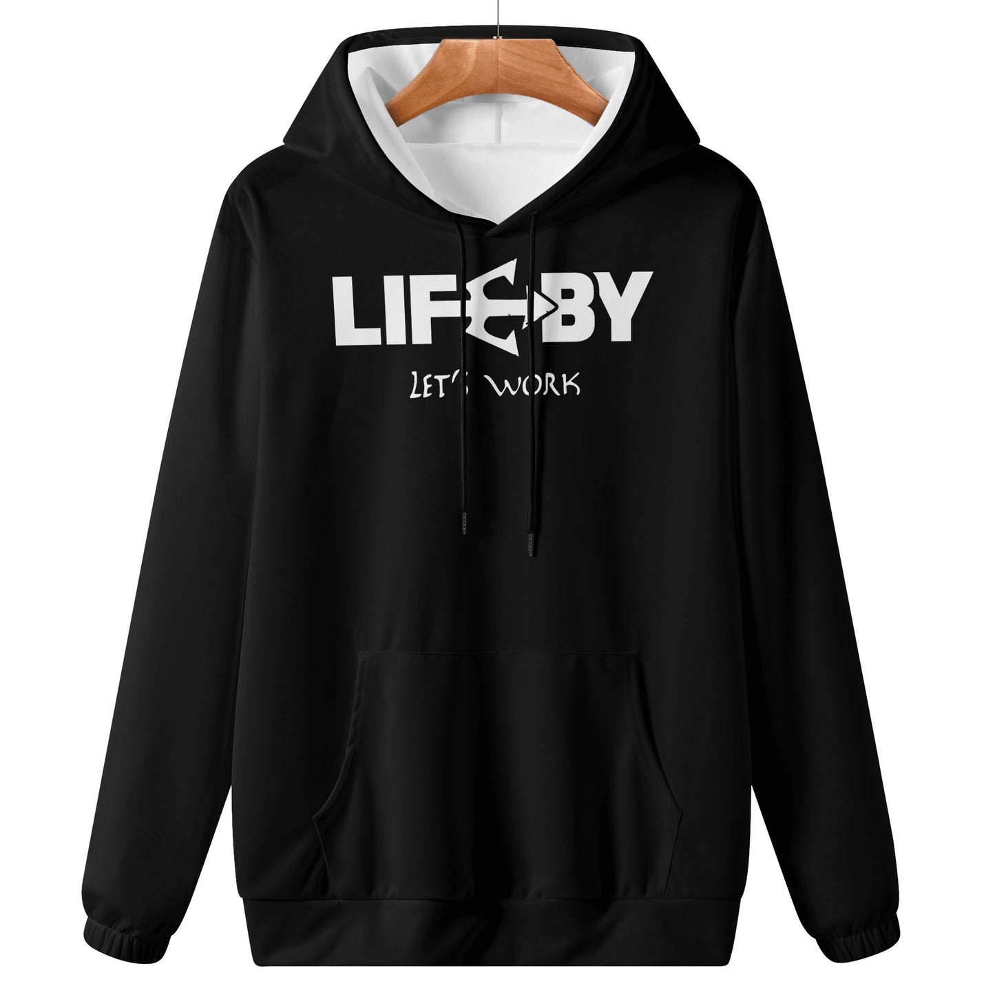 Men's Lightweight LifeBy Black Hoodie - LifeBy Fitness