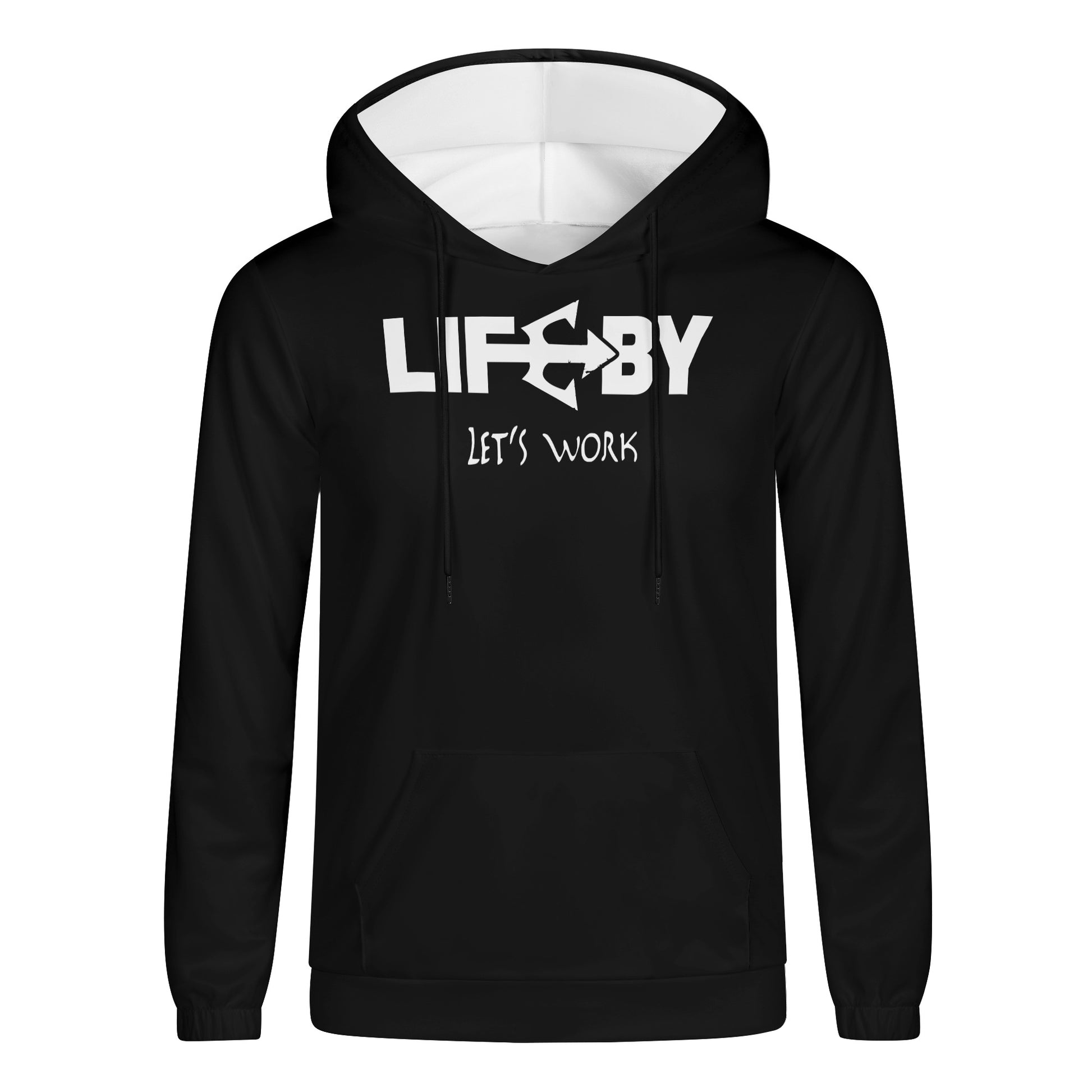 Men's Lightweight LifeBy Black Hoodie - LifeBy Fitness