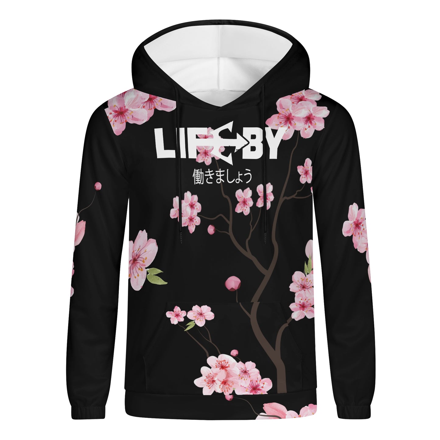 Men's Lightweight LifeBy Cherry Blossom Hoodie - LifeBy Fitness