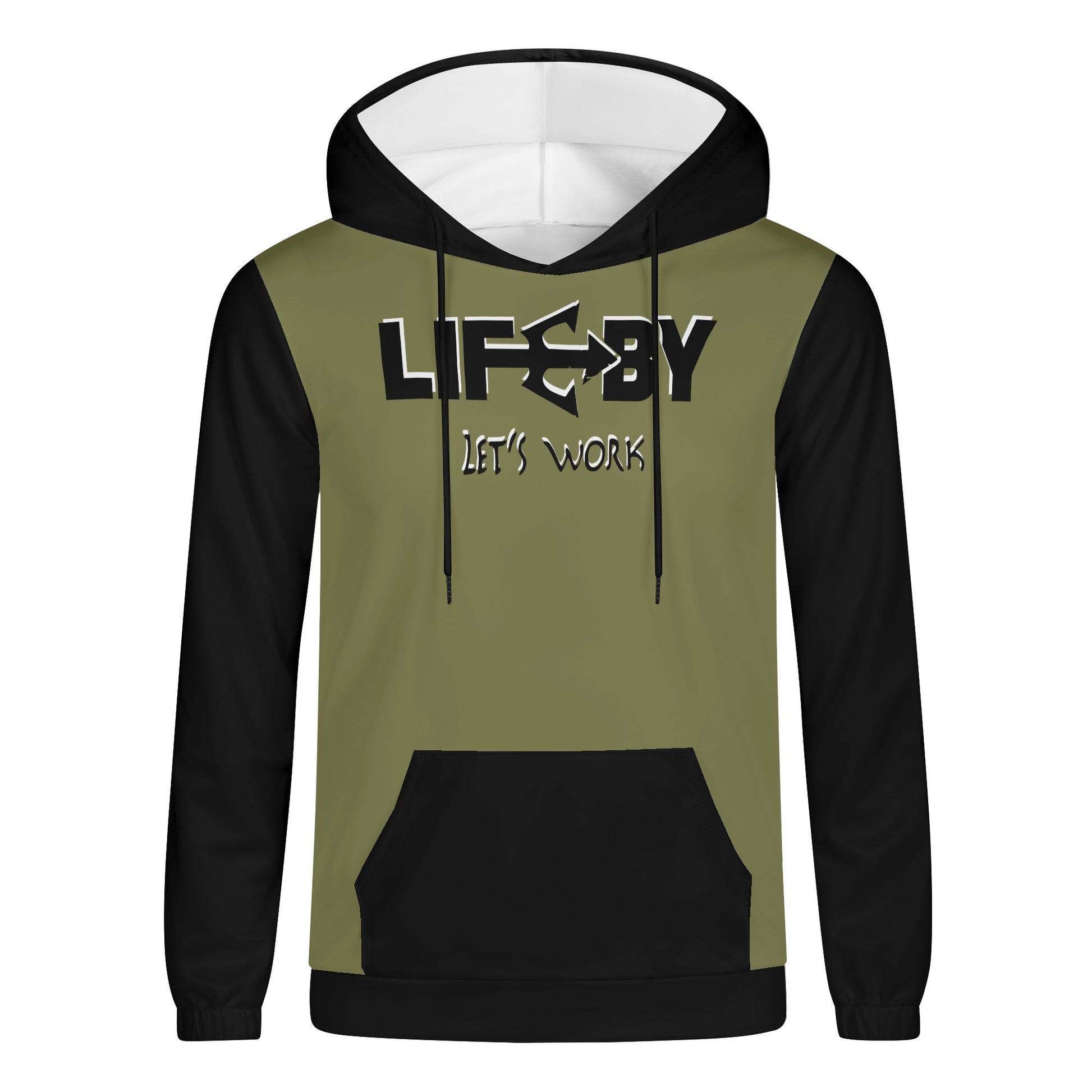 Men's Lightweight LifeBy Khaki Hoodie - LifeBy Fitness