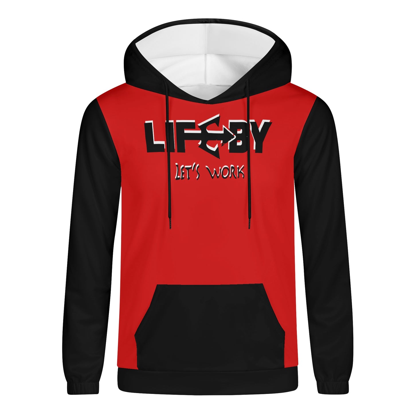 Men's Lightweight LifeBy Red Hoodie - LifeBy Fitness